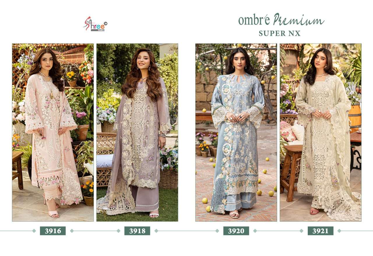 Ombre premium SUPER NX Heavy embroderd duppta collection by Shree-01-04