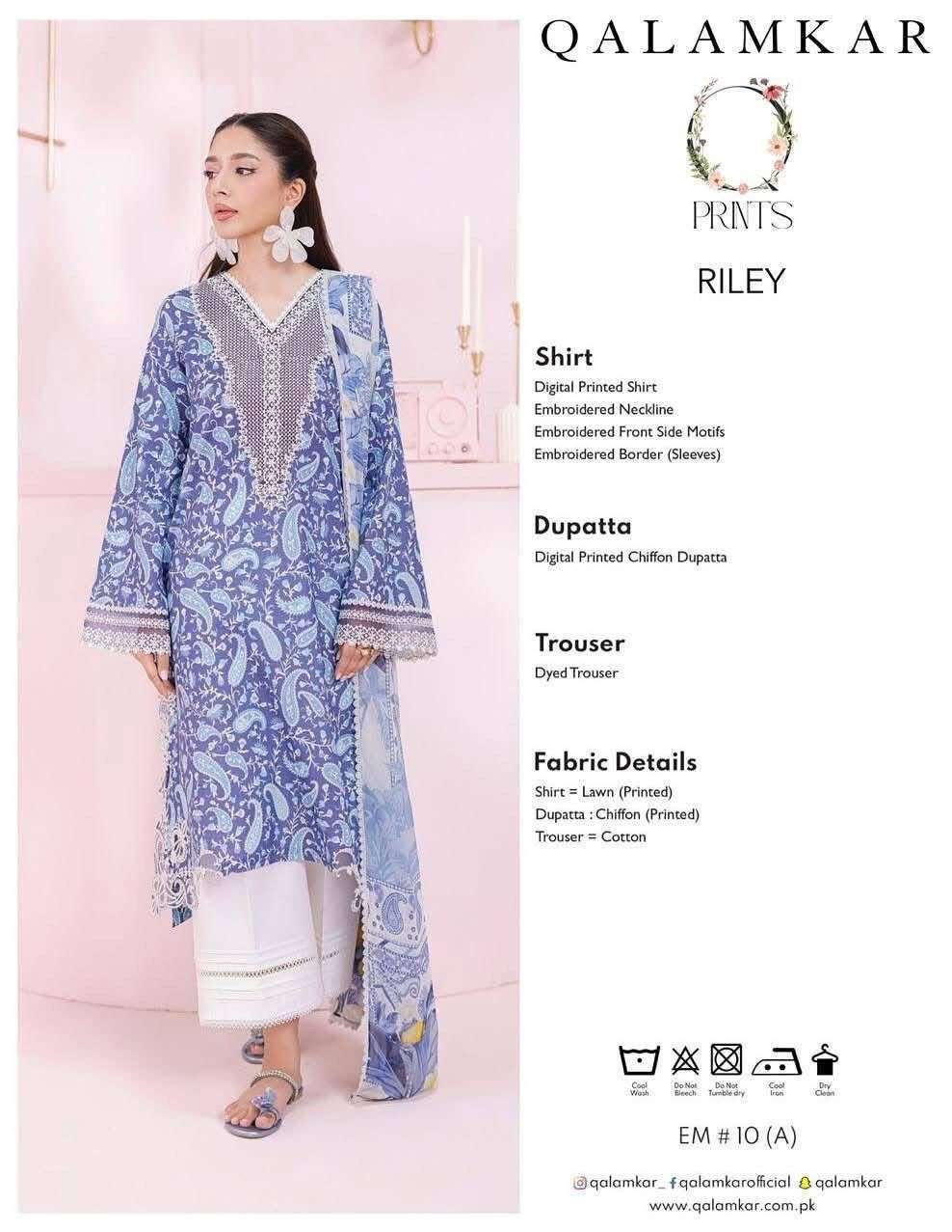 QPrints Unstitched Embroidered Lawn Collection 25 Vol 2 By Qalamkar-02