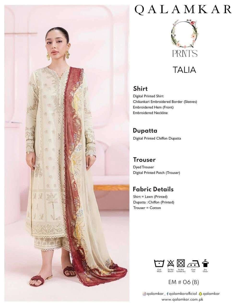 QPrints Unstitched Embroidered Lawn Collection 25 Vol 2 By Qalamkar-05
