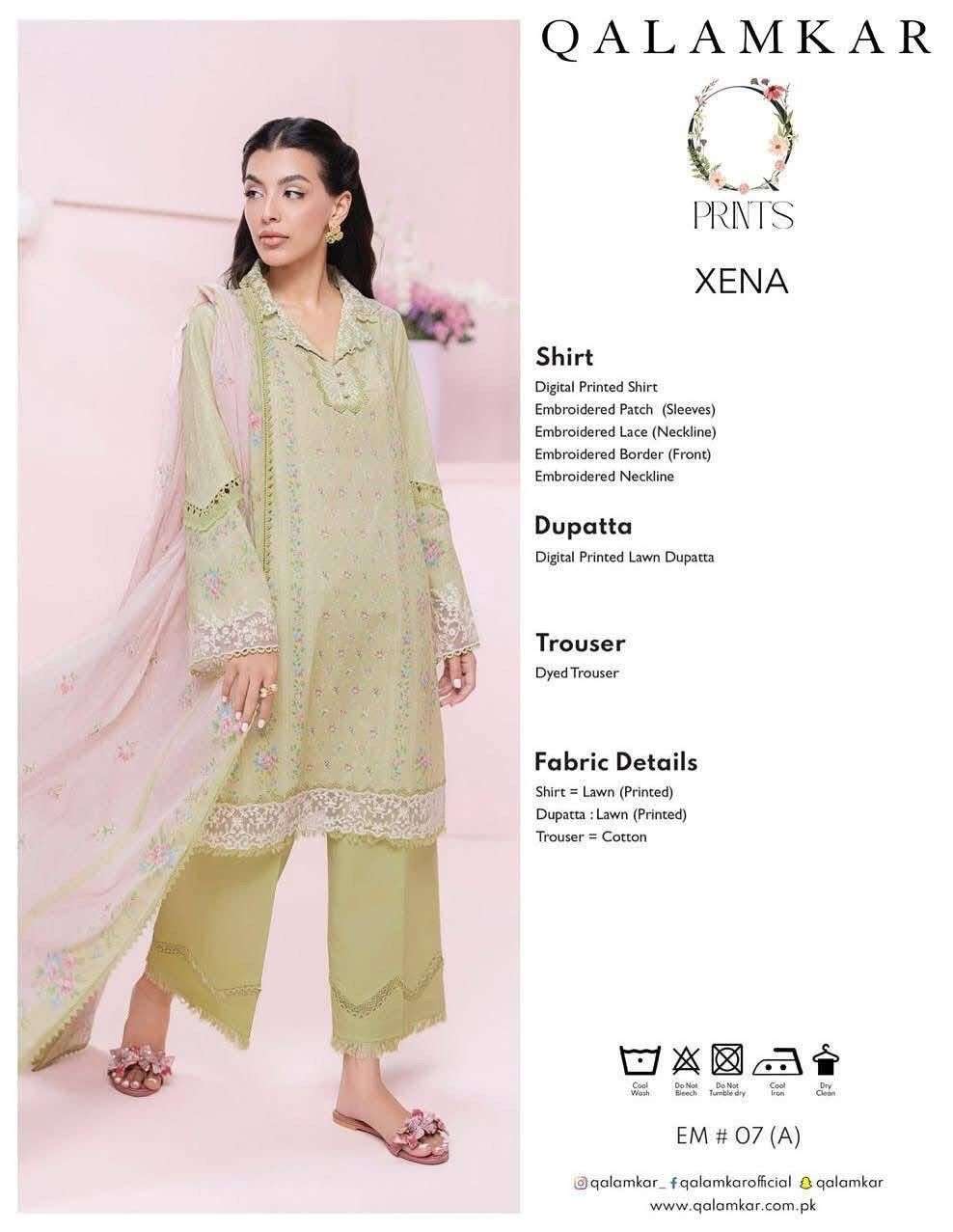 QPrints Unstitched Embroidered Lawn Collection 25 Vol 2 By Qalamkar-13