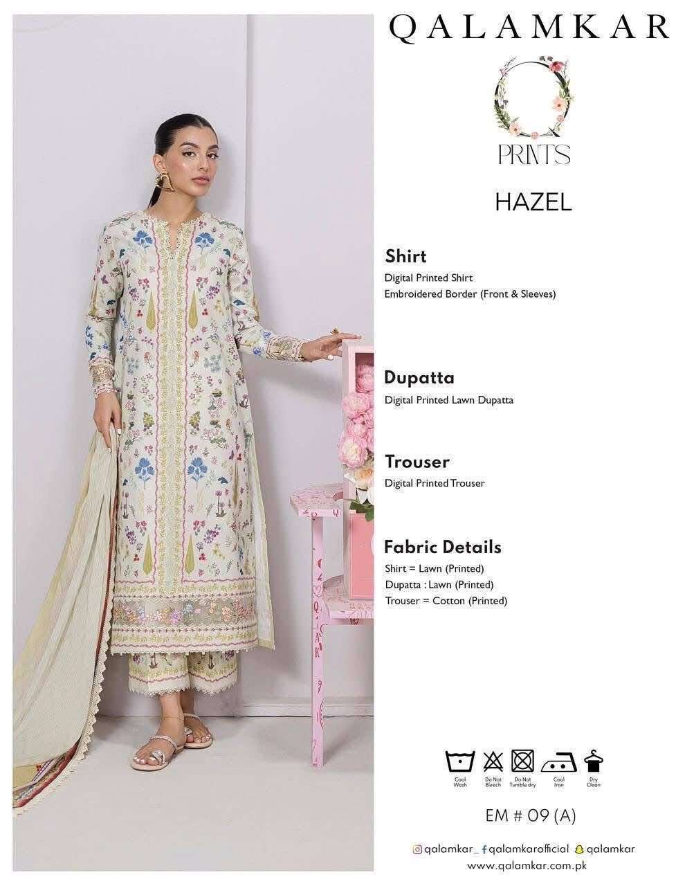 QPrints Unstitched Embroidered Lawn Collection 25 Vol 2 By Qalamkar-20