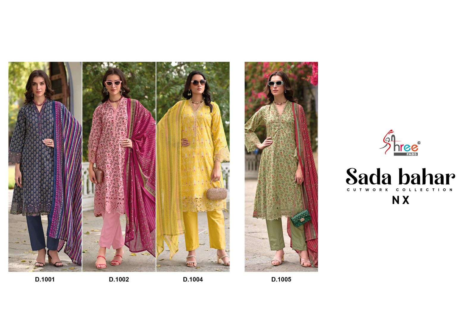 SADA BAHAR CUTWORK COLLECTION NX BY SHREE-01-08 A