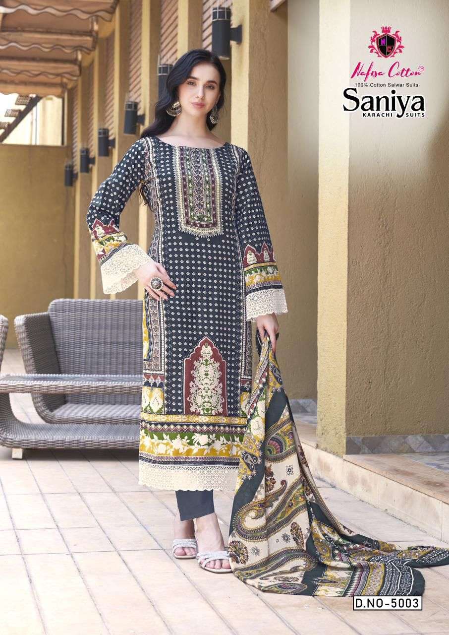 SANIYA KARACHI SUITS VOL 05 Nafisha Cotton-04