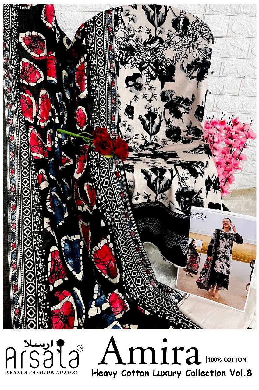 AMIRA HEAVY COTTON COLLECTION VOL8 BY ARSALA FASHION-11