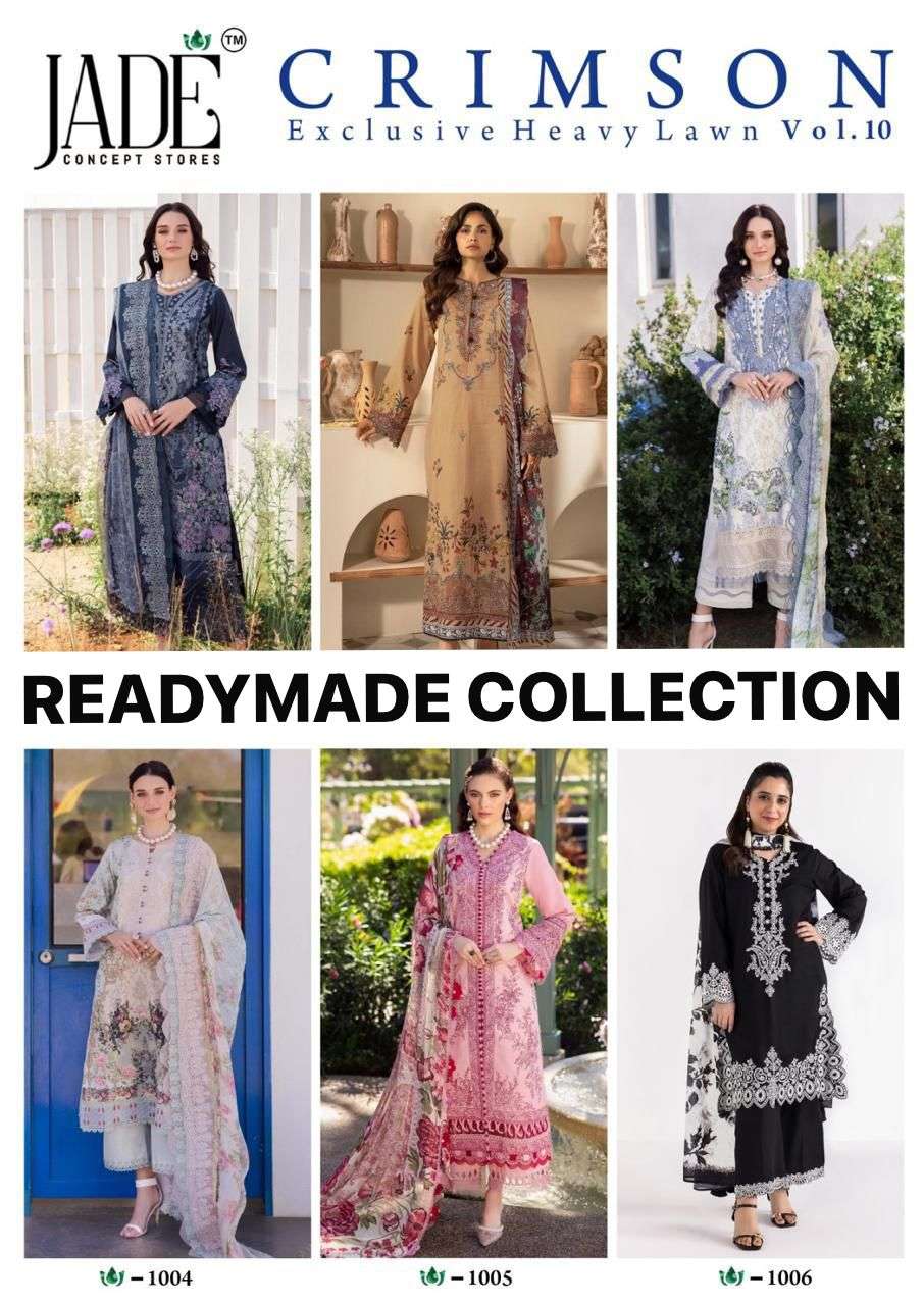 CRIMSON EXCLUSIVE HEAVY LAWN COLLECTION VOL 10 READY WEAR BY JADE-01-06