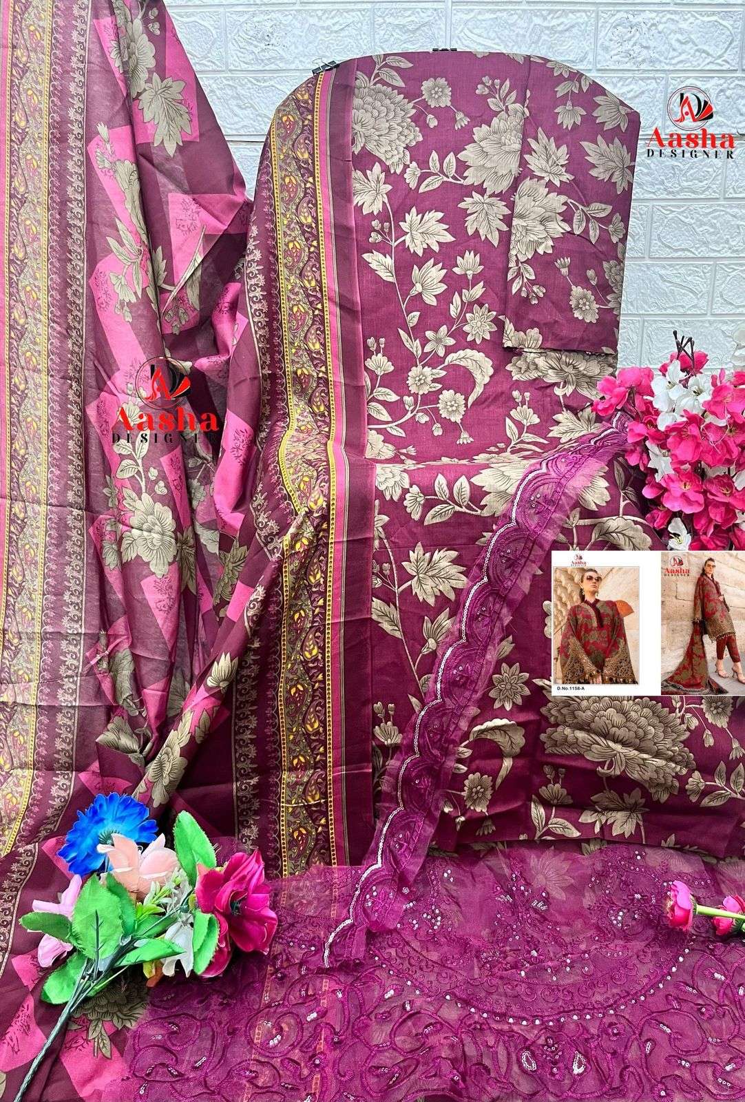 Design No 1158AB Super hit Design of Aasha-04