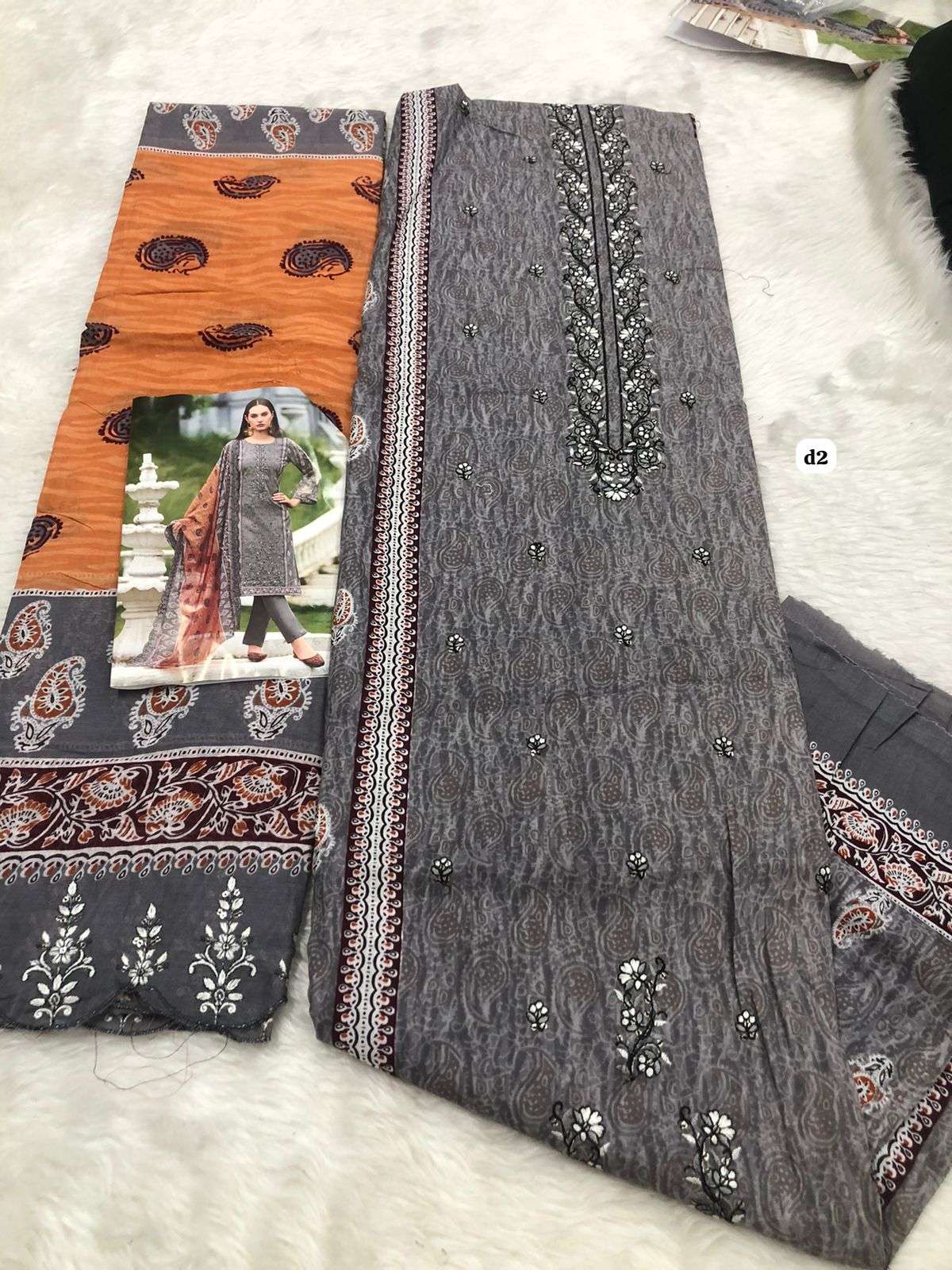 Falah Premium Cotton Collection code 30433 Falah Designer Suits-03