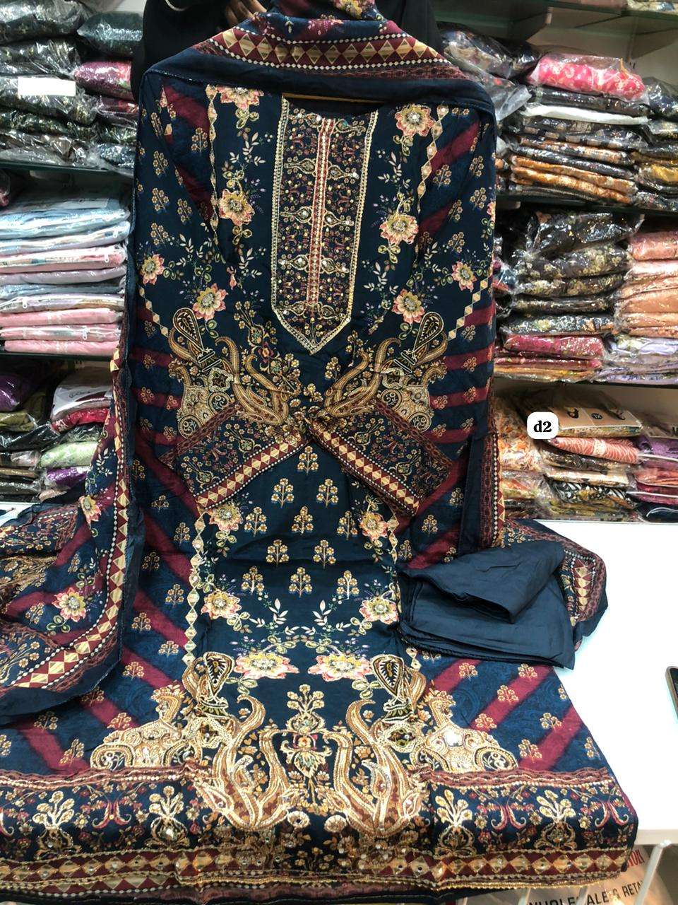 Falah Premium Maslin Collection Ready to Wear code 30450 by Falah Designer Suits-02