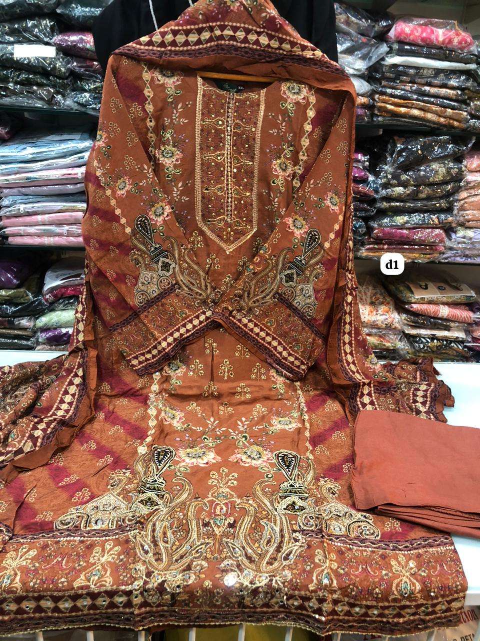 Falah Premium Maslin Collection Ready to Wear code 30450 by Falah Designer Suits-04