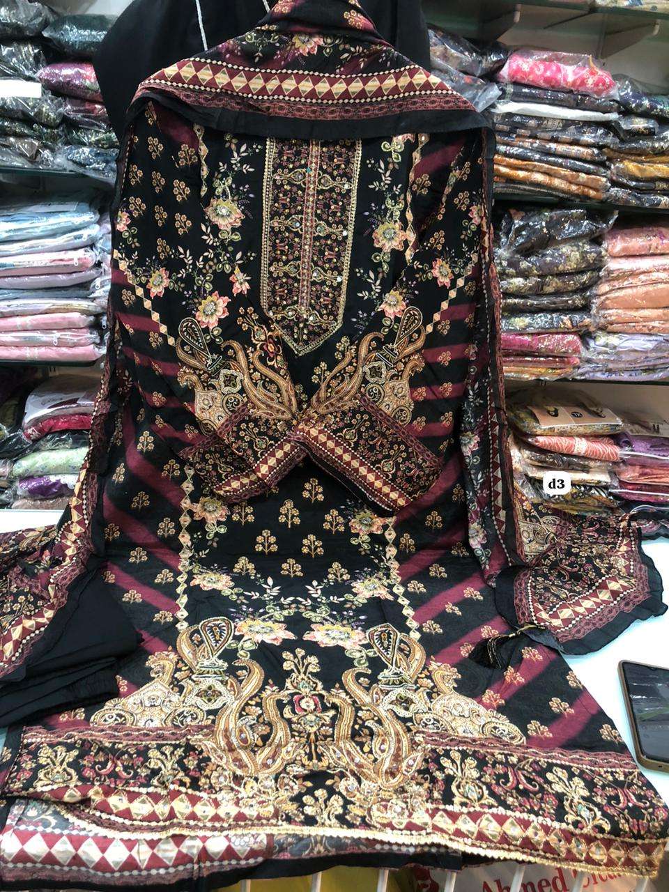 Falah Premium Maslin Collection Ready to Wear code 30450 by Falah Designer Suits-06