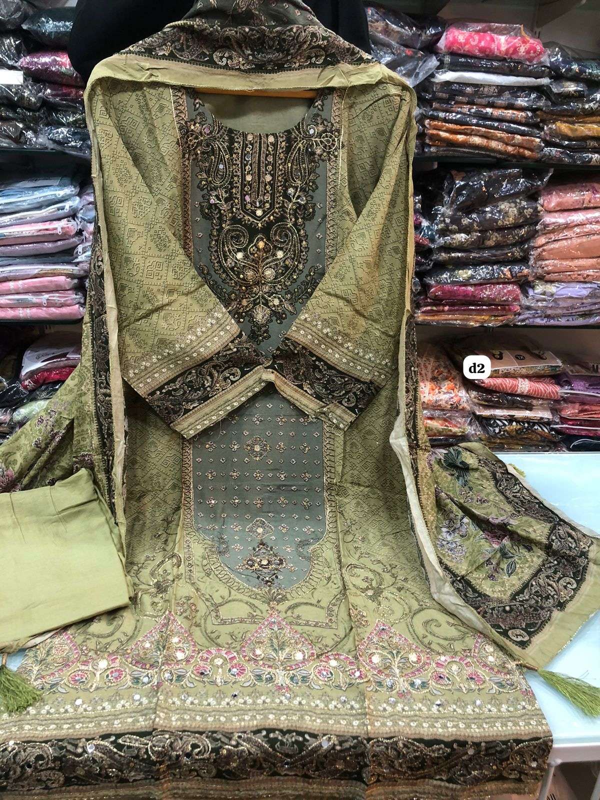 Falah Premium Maslin Collection Ready to Wear code 30452 by Falah Designer Suits-06