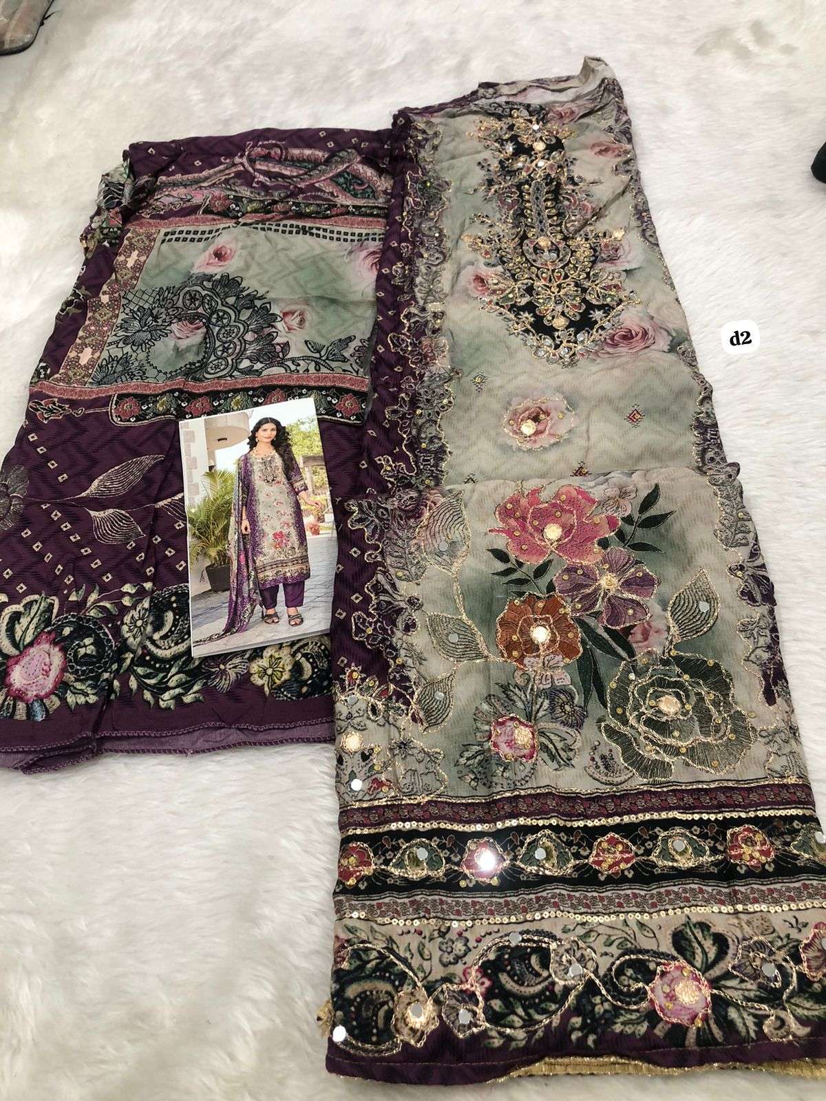 Falah Premium Muslin Collection code 30458 by Falah Designer Suits-01