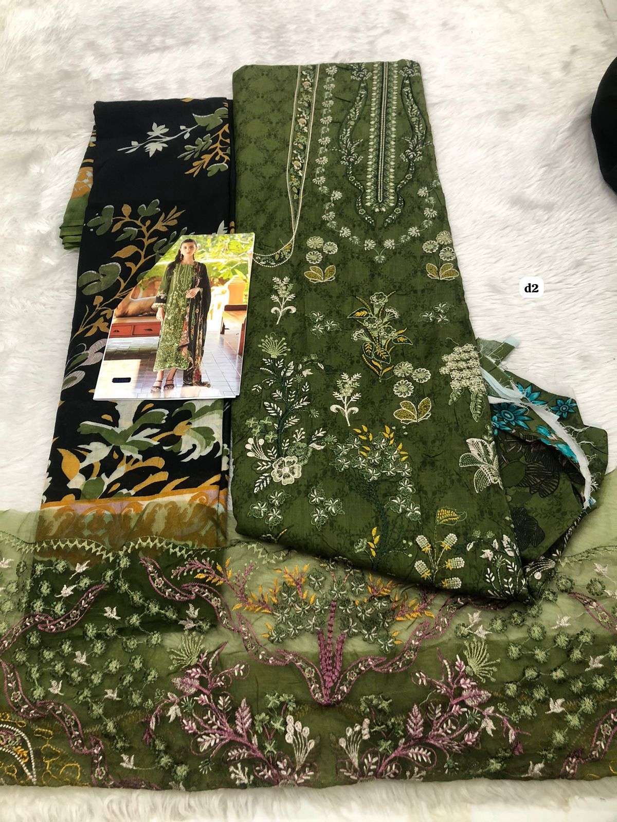 Falah Premium Muslin Collection code 30460 by Falah Designer Suits-05