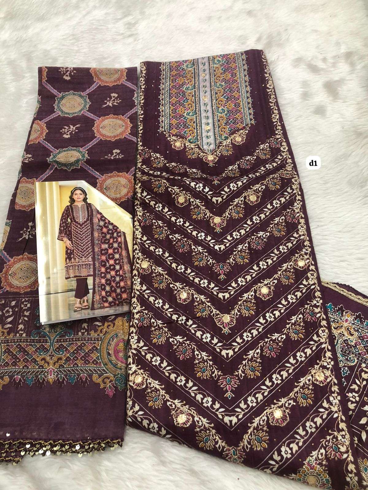 Falah Premium Muslin Collection code 30467 by Falah Designer Suits-06