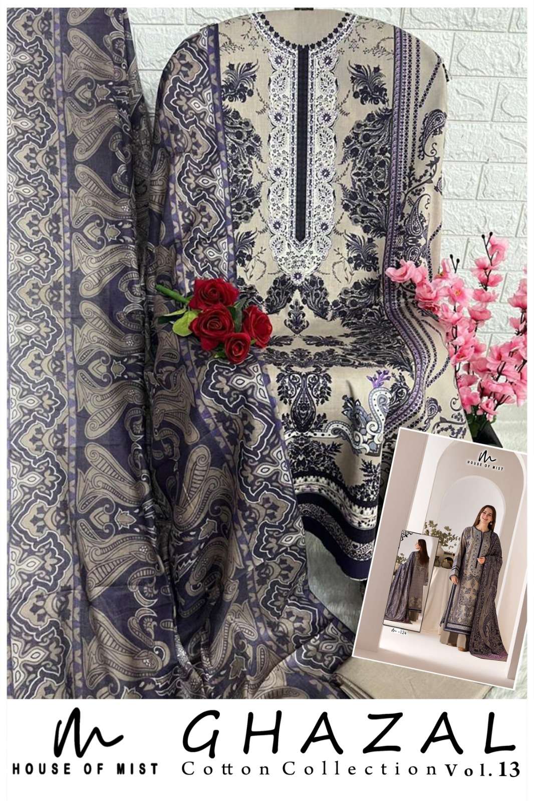 GHAZAL COTTON COLLECTION 13 BY HOUSE OF MIST-11
