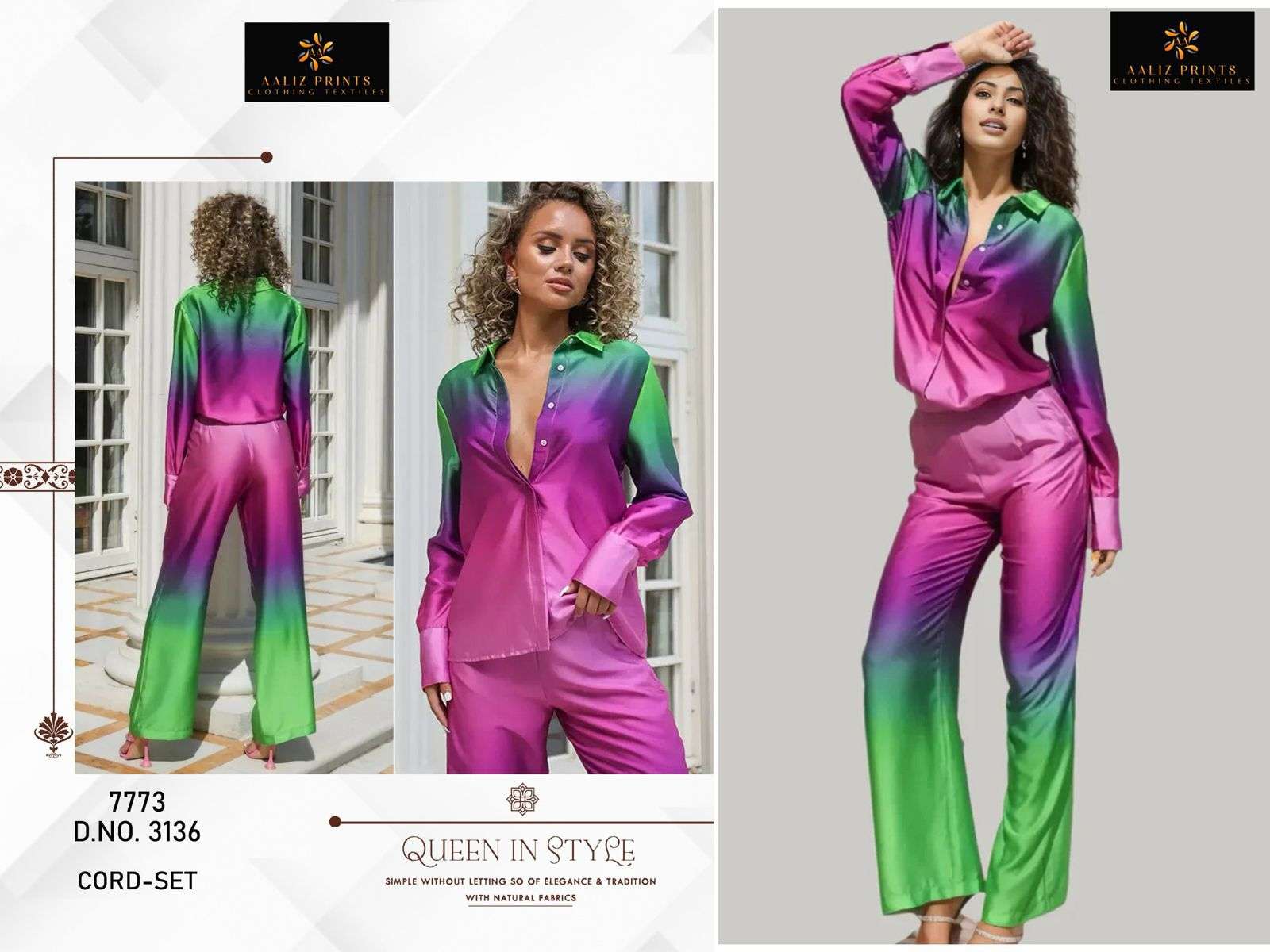 HOLLYWOOD CORD SET VOL 1 Full Stiched Printed Aaliz Prints-07