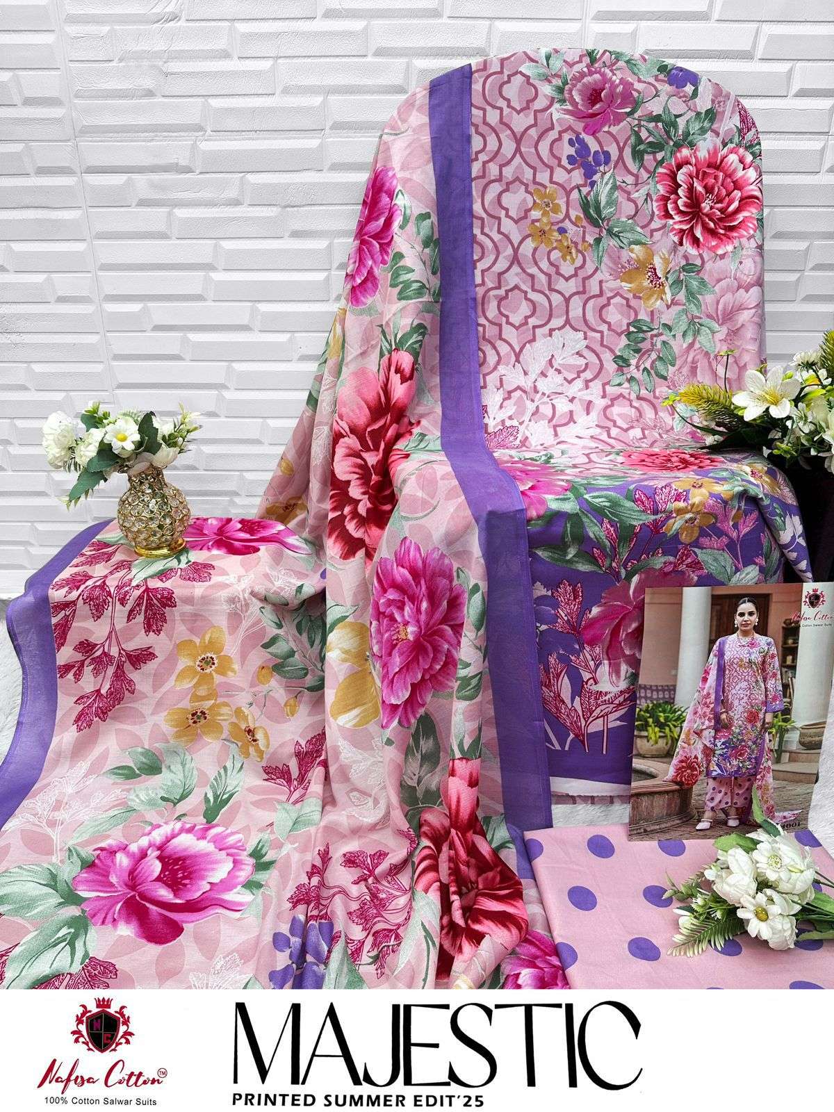 MAJESTIC KARACHI SUITS BY NAFISHA COTTON-10