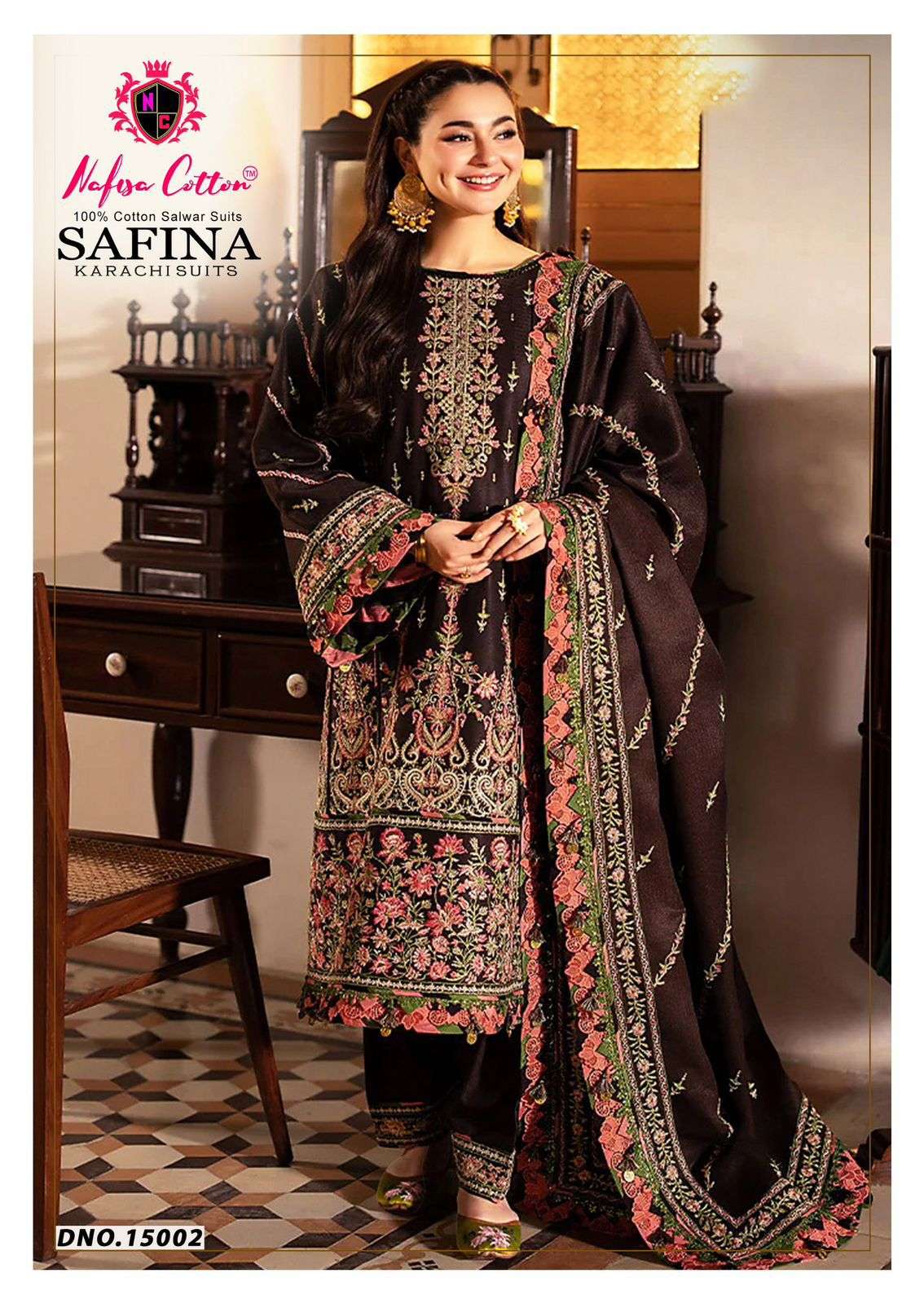 SAFINA KARACHI SUITS VOL 15 BY NAFISHA COTTON-02