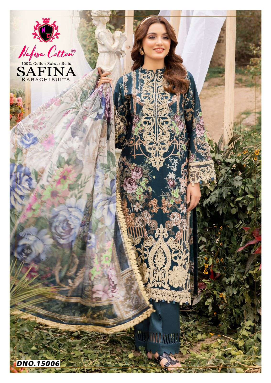 SAFINA KARACHI SUITS VOL 15 BY NAFISHA COTTON-03
