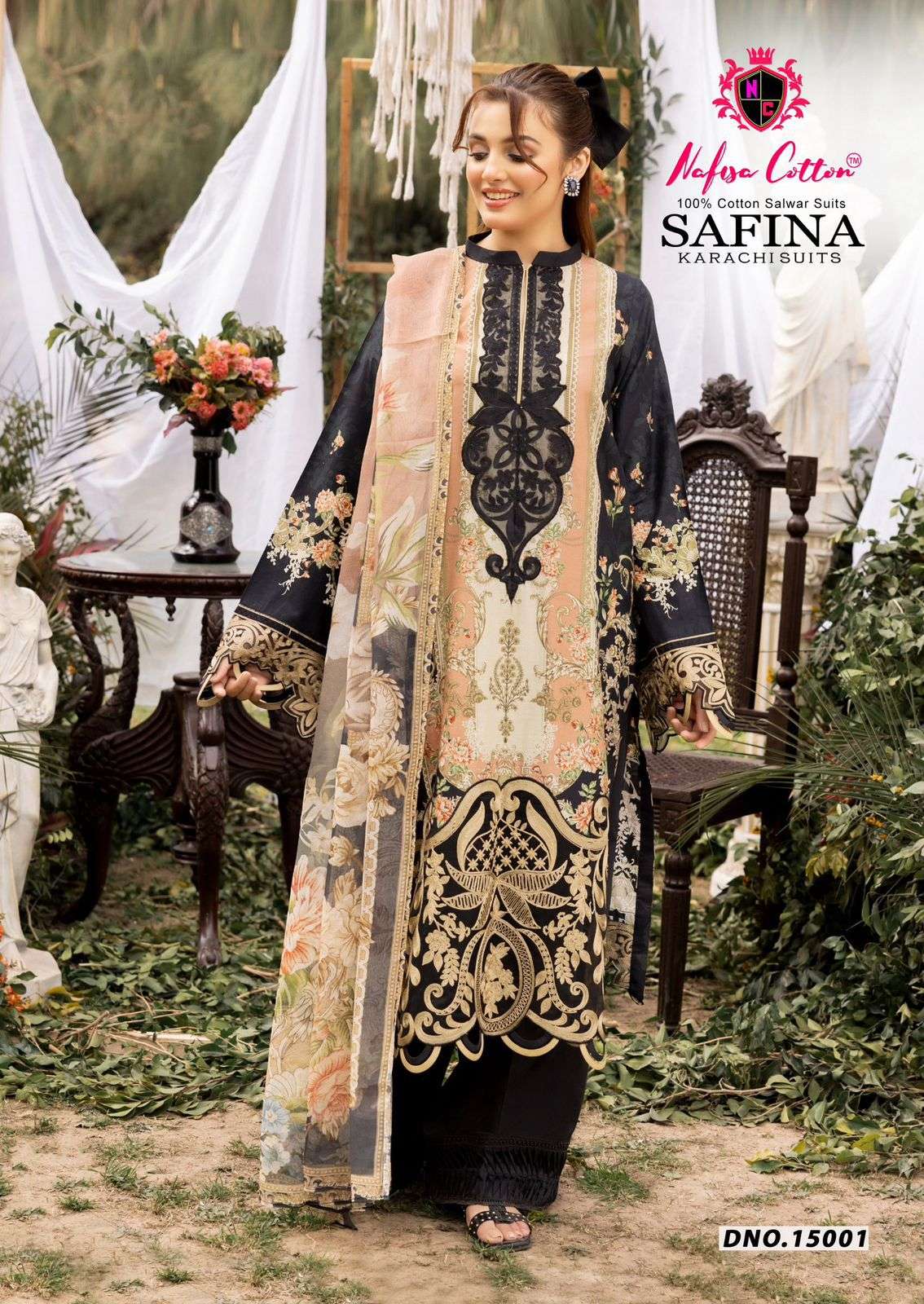 SAFINA KARACHI SUITS VOL 15 BY NAFISHA COTTON-05