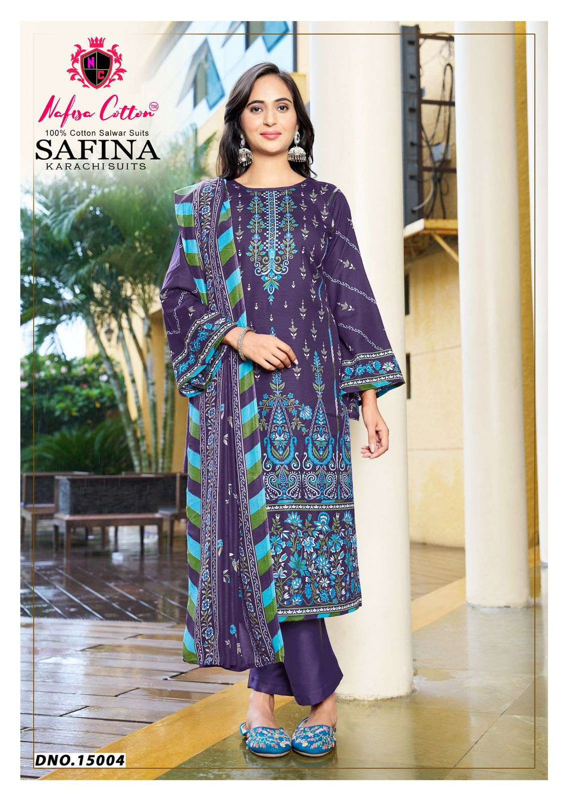 SAFINA KARACHI SUITS VOL 15 BY NAFISHA COTTON-06