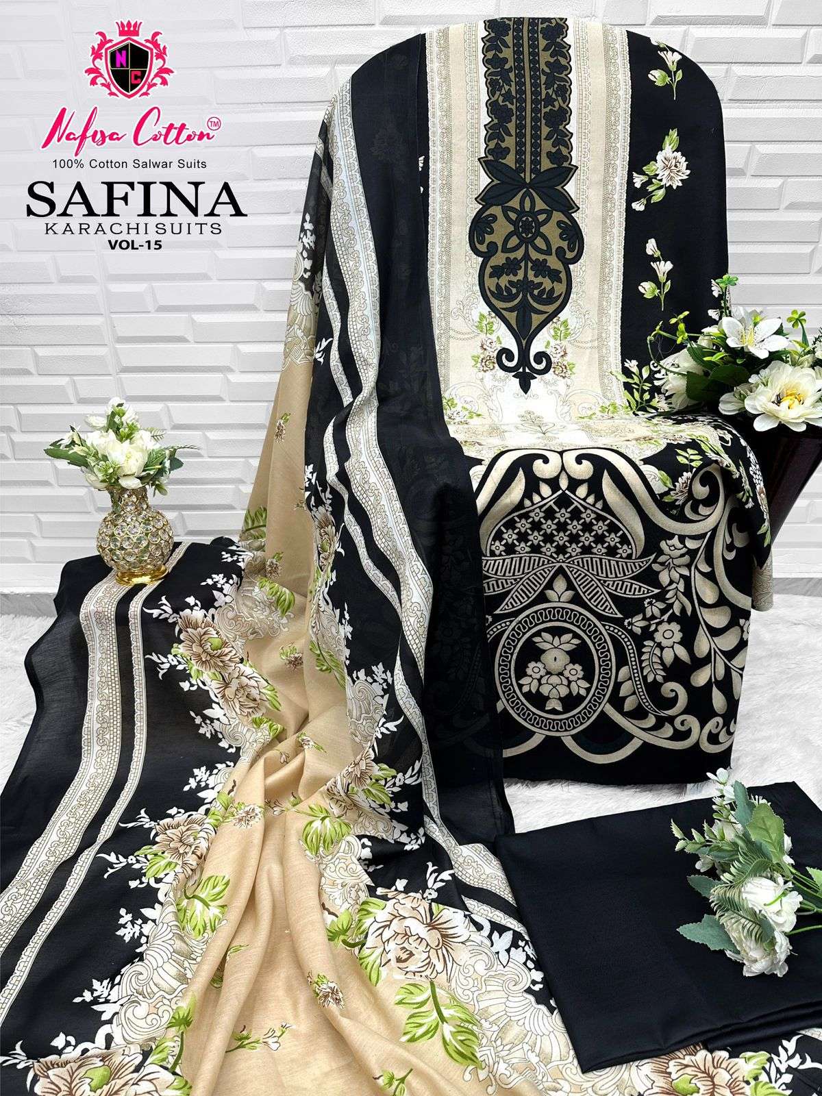 SAFINA KARACHI SUITS VOL 15 BY NAFISHA COTTON-07