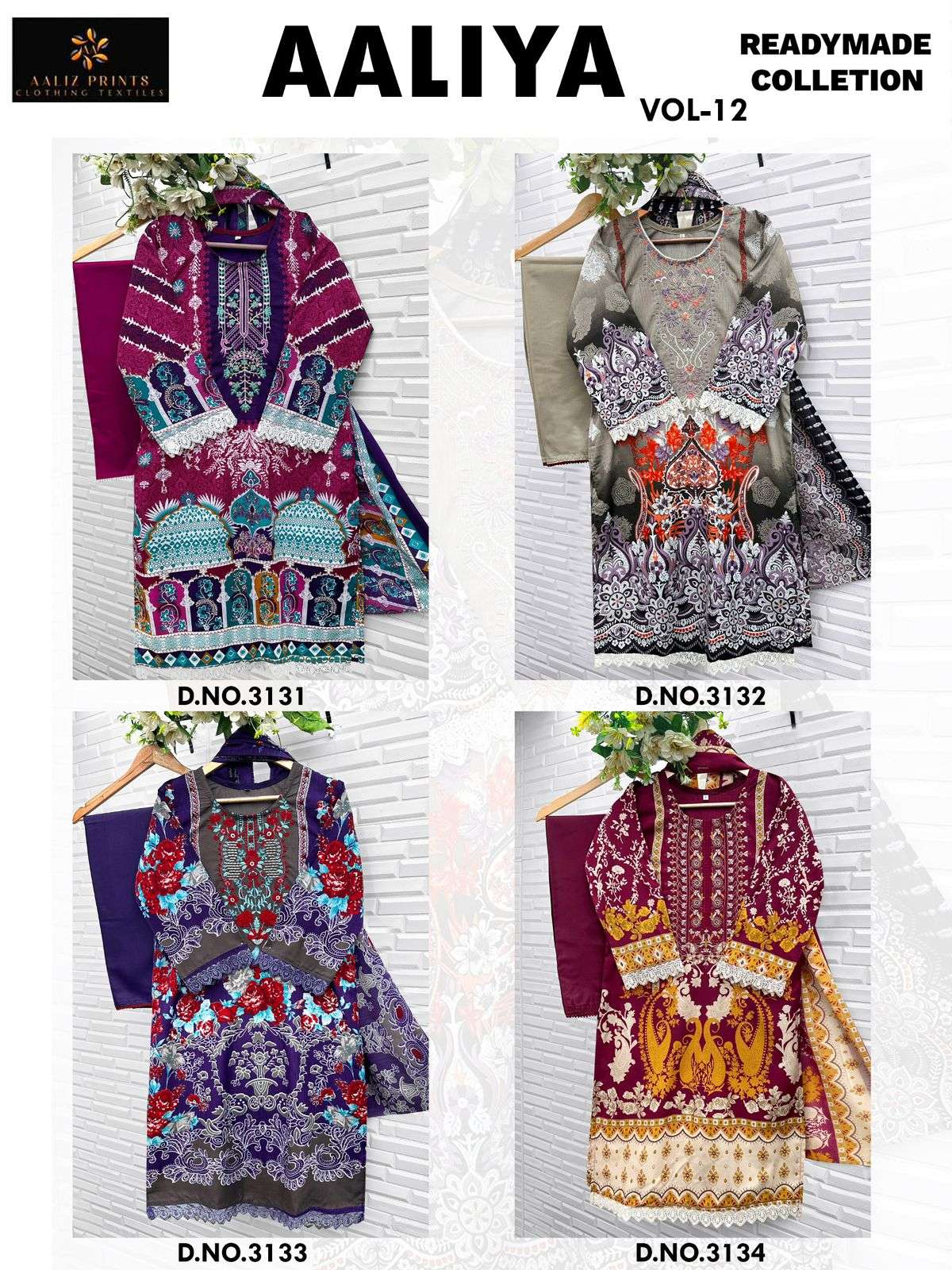 Aaliya embroidery collection vol 12 Open by Aaliza Print-01-04