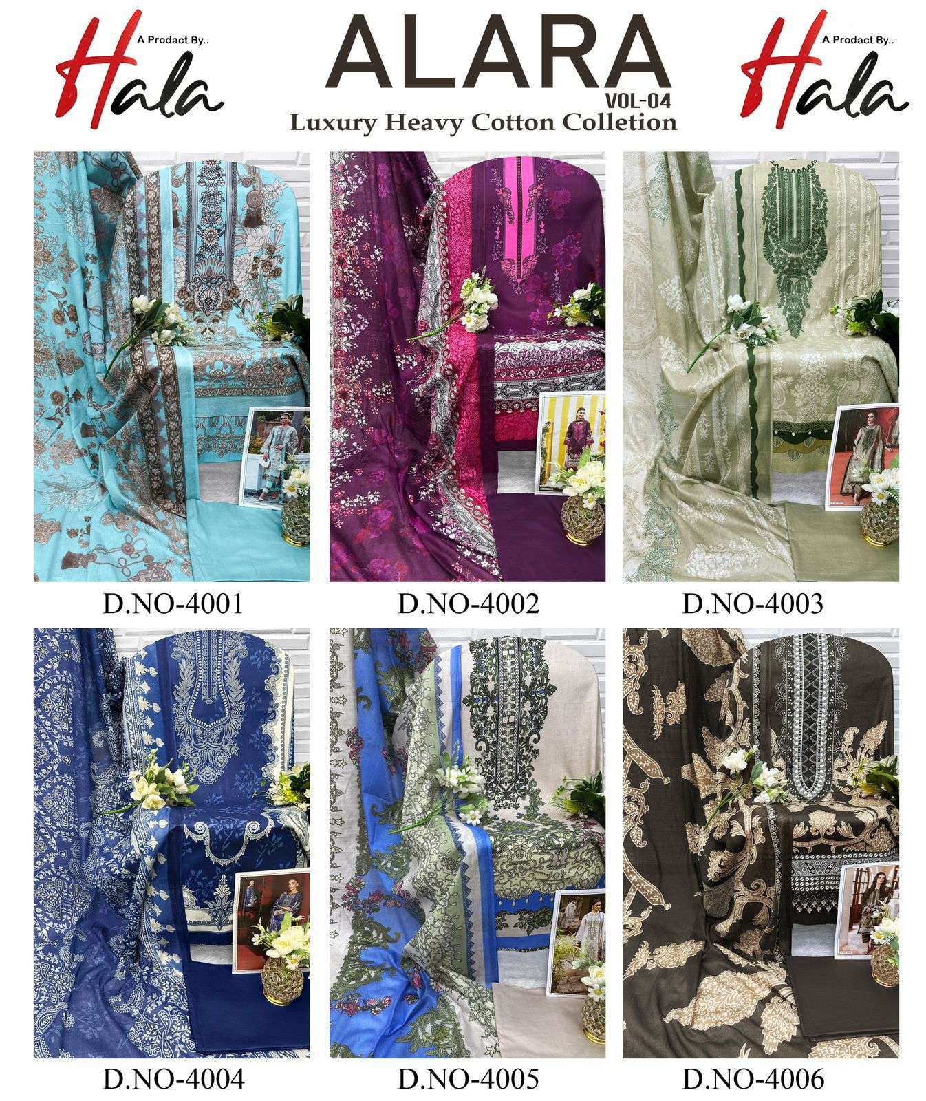 ALARA VO 4 HEAVY LAWN COTTON BY HALA-01-06