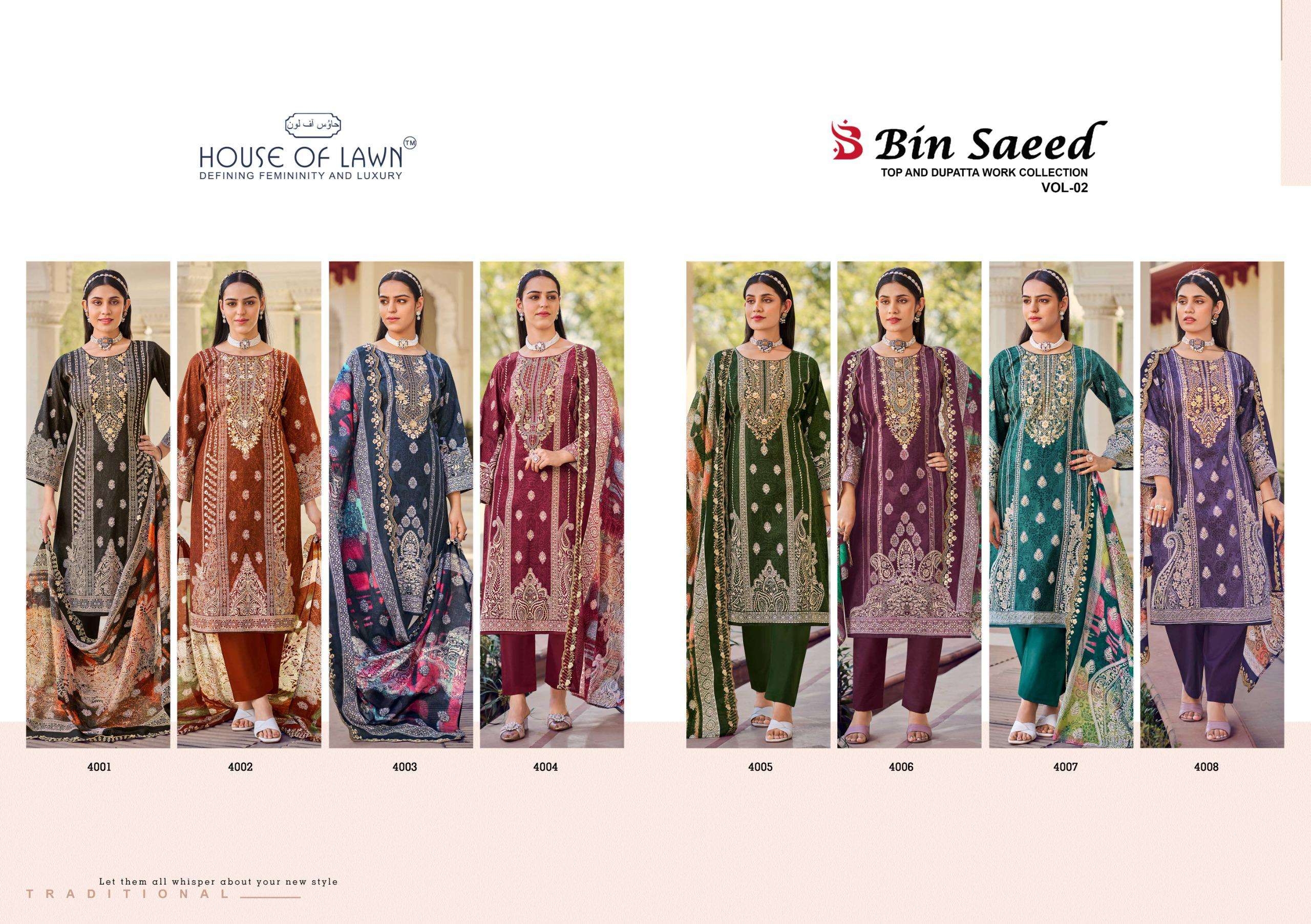 BIN SAEED TOP&DUP WORK vol 2 by HOUSE OF Lawn-01-08