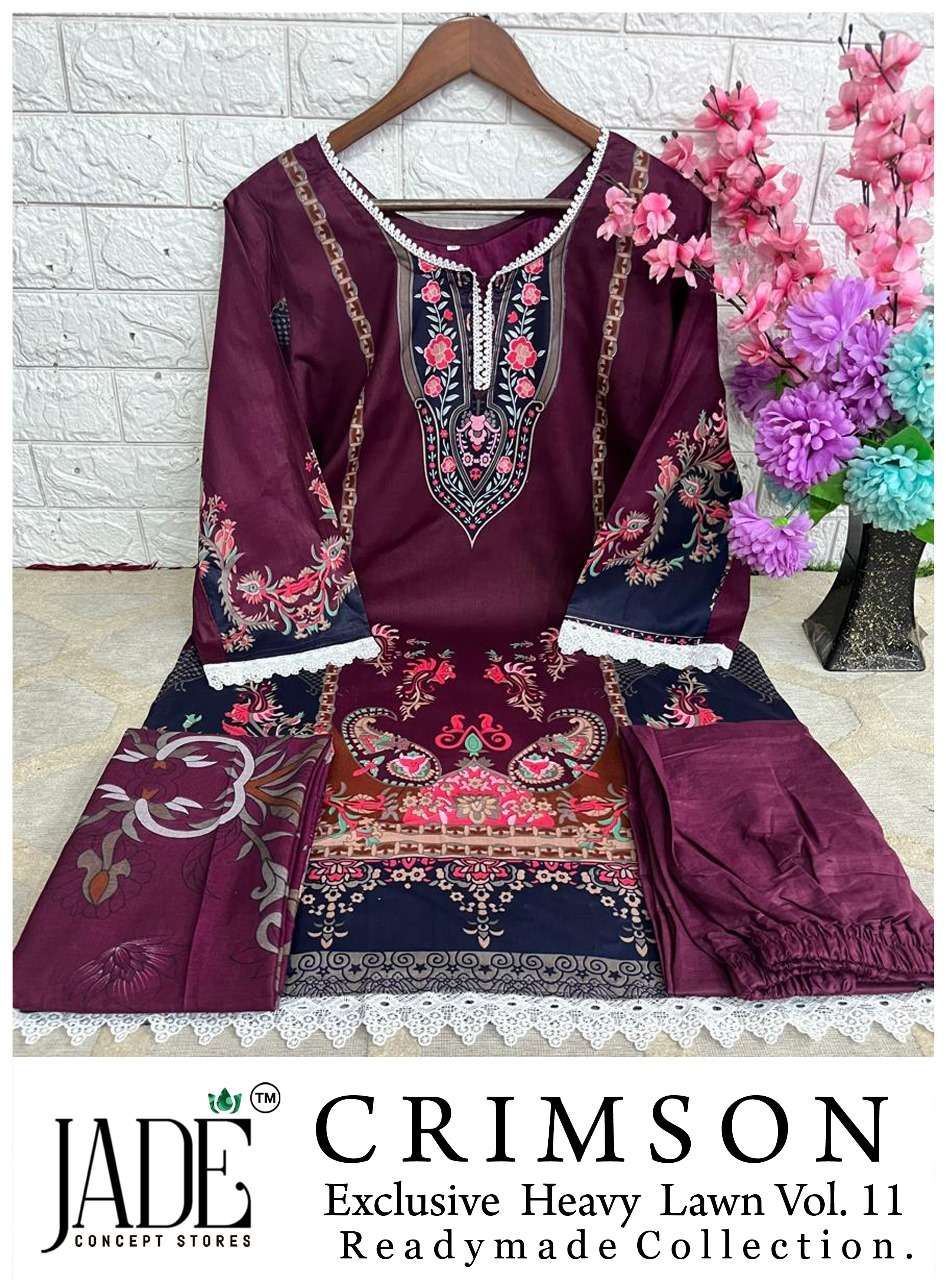 CRIMSON EXCLUSIVE LAWN COLLECTION VOL 11 Ready by JADE-01