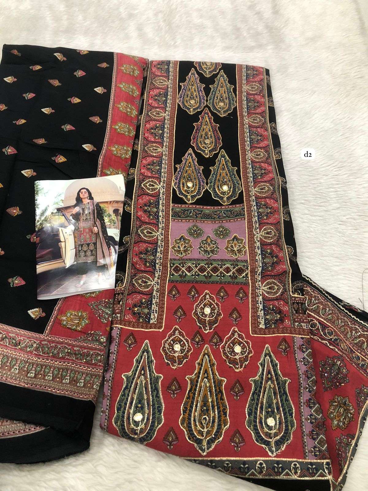 Falah Premium Collection code - 30519 Falah Designer Suits-01