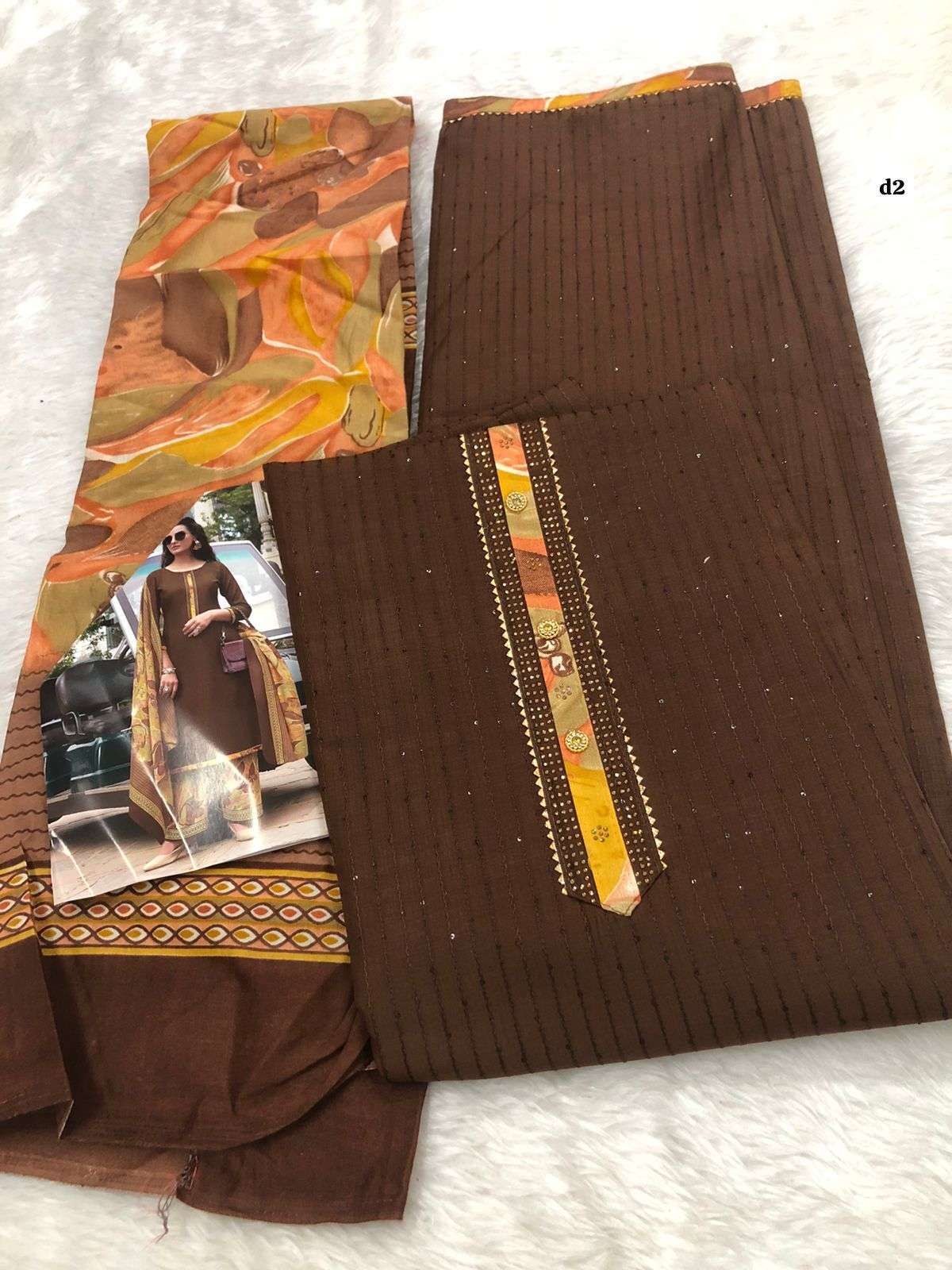 Falah Premium Cotton Collection code -30505 by Falah Designer Suits-07