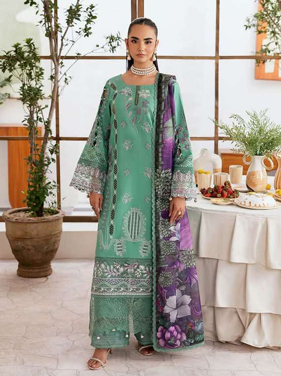 Ghazal Luxury Lawn Vol 4 by Model & Open Pic by Ramsha-01