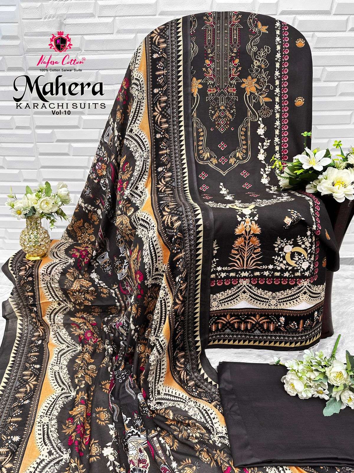 MAHERA KARACHI SUITS VOL 10 BY NAFISHA COTTON-07