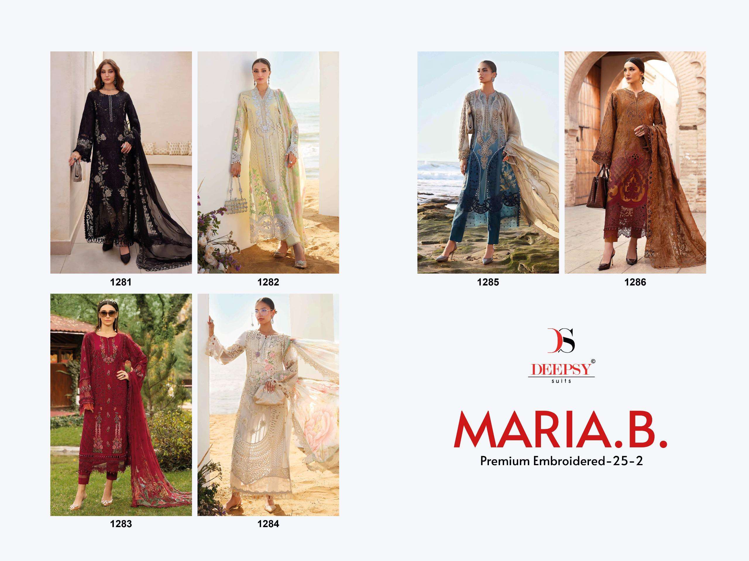 Maria B Premium Embroidered 25-2 DEEPSY SUITS-01-06 A