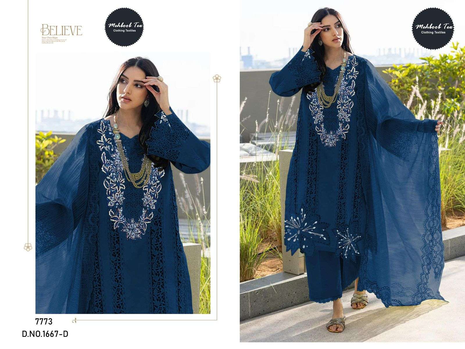 OMBRE LAWN COLLECTION -2025 VOL-14 D No - 1667 by Mehboob Tex-03