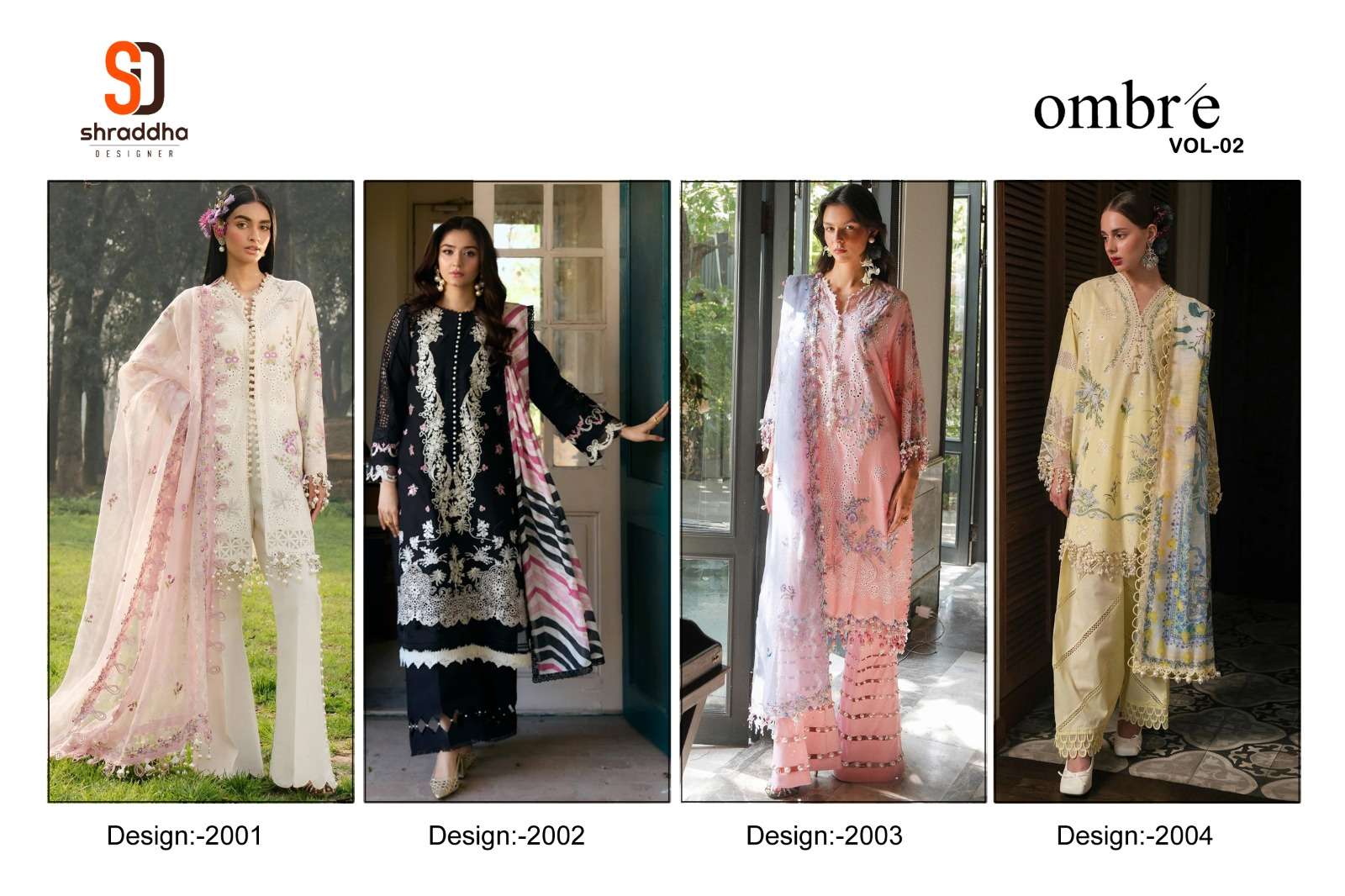 OMBRE lawn collection vol-2 By Shraddha-01-04