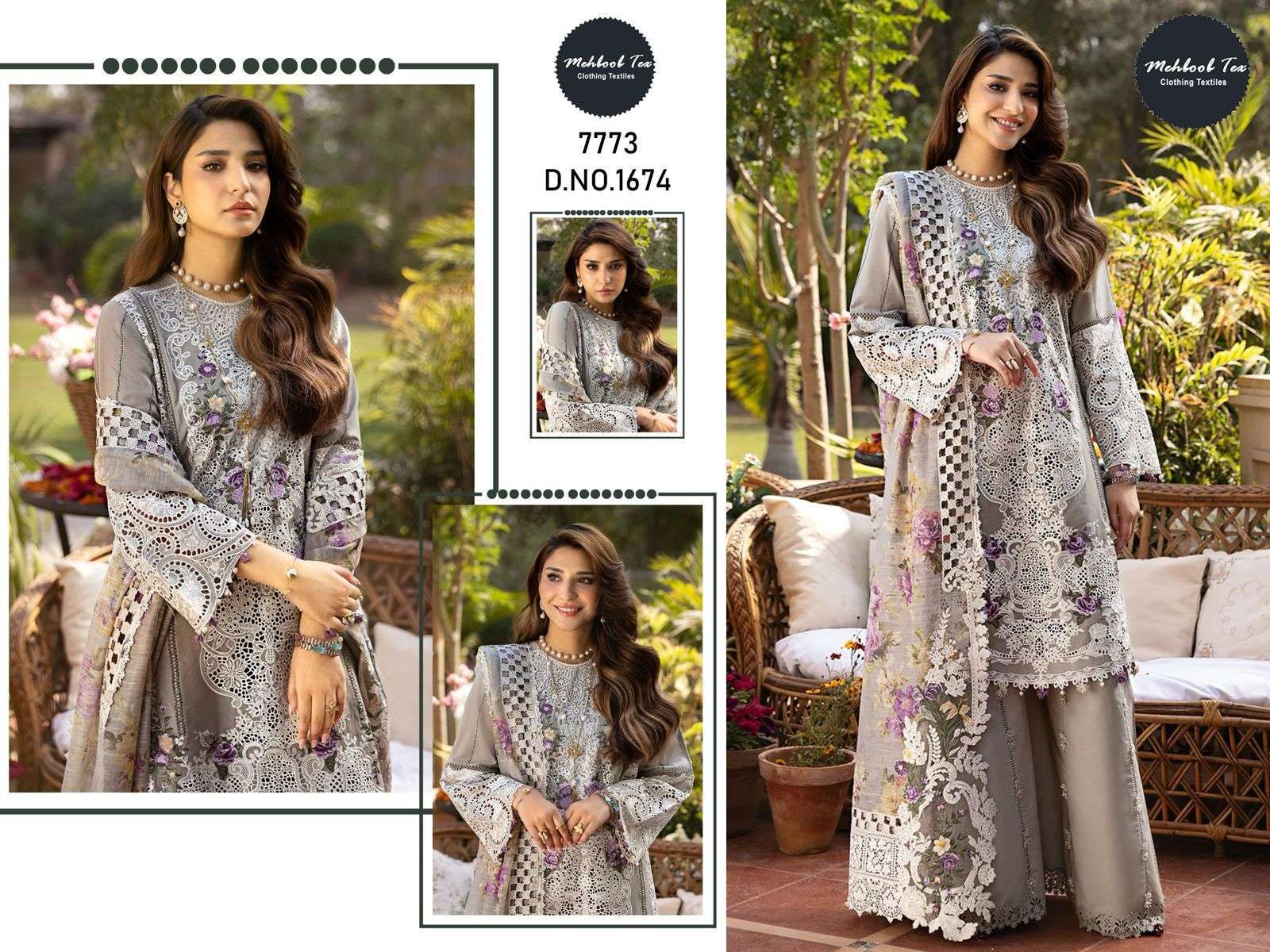 OMBRE PREMIUM VOL-2 Design No - 1662 ,1674 ,1675 by mehbboob tex-01