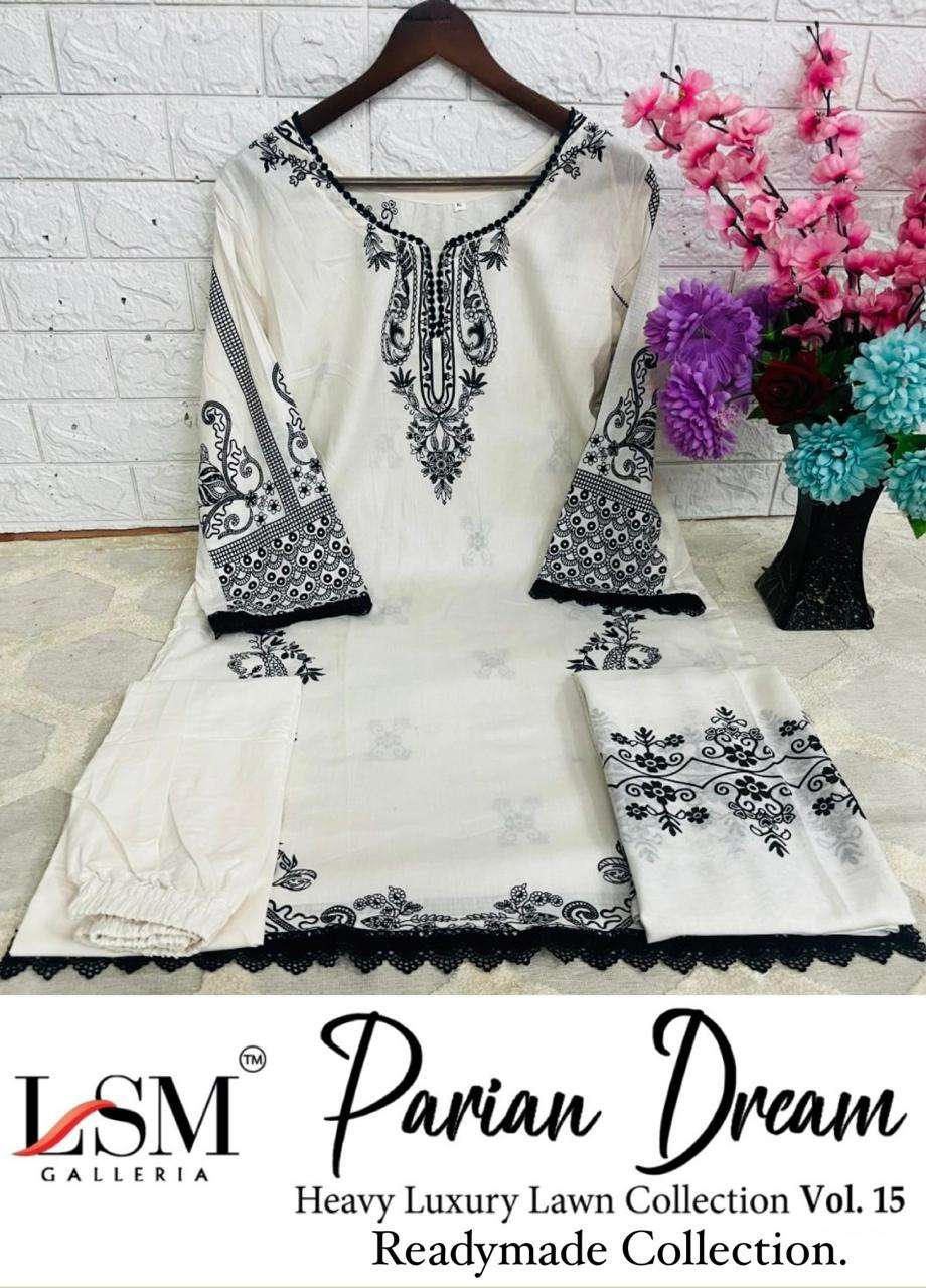 PARIAN DREAM READYMADE HEAVY LUXURY LAWN COLLECTION VOL 15 BY LSM-04