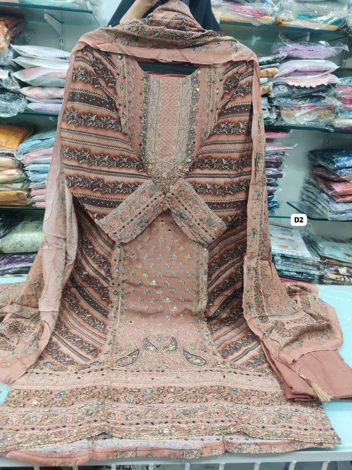 Rtw Falah Maslin Collection code -: 30494 by falah Designer Suits-04