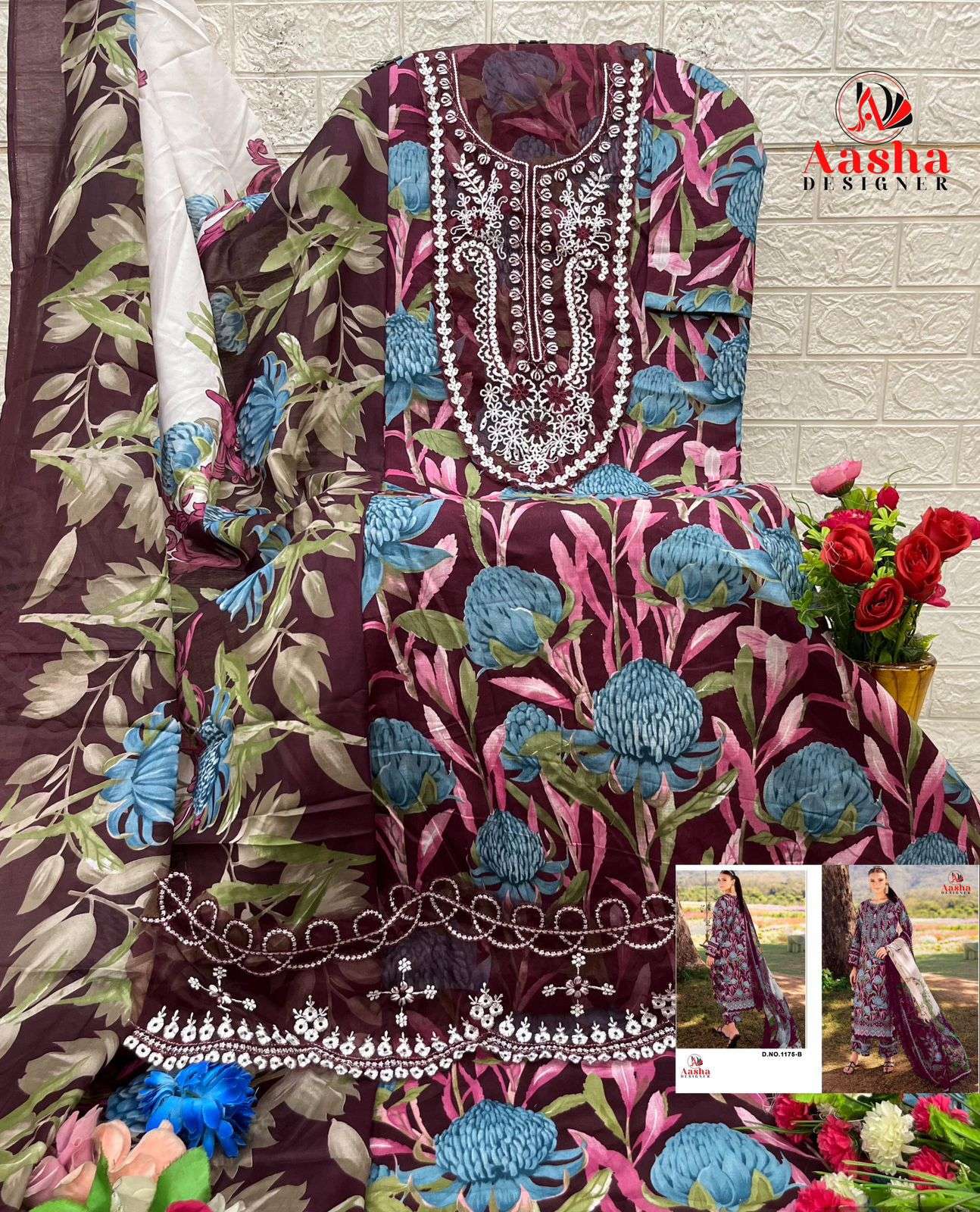 Super hit Design No 1175 AB of Aasha-01