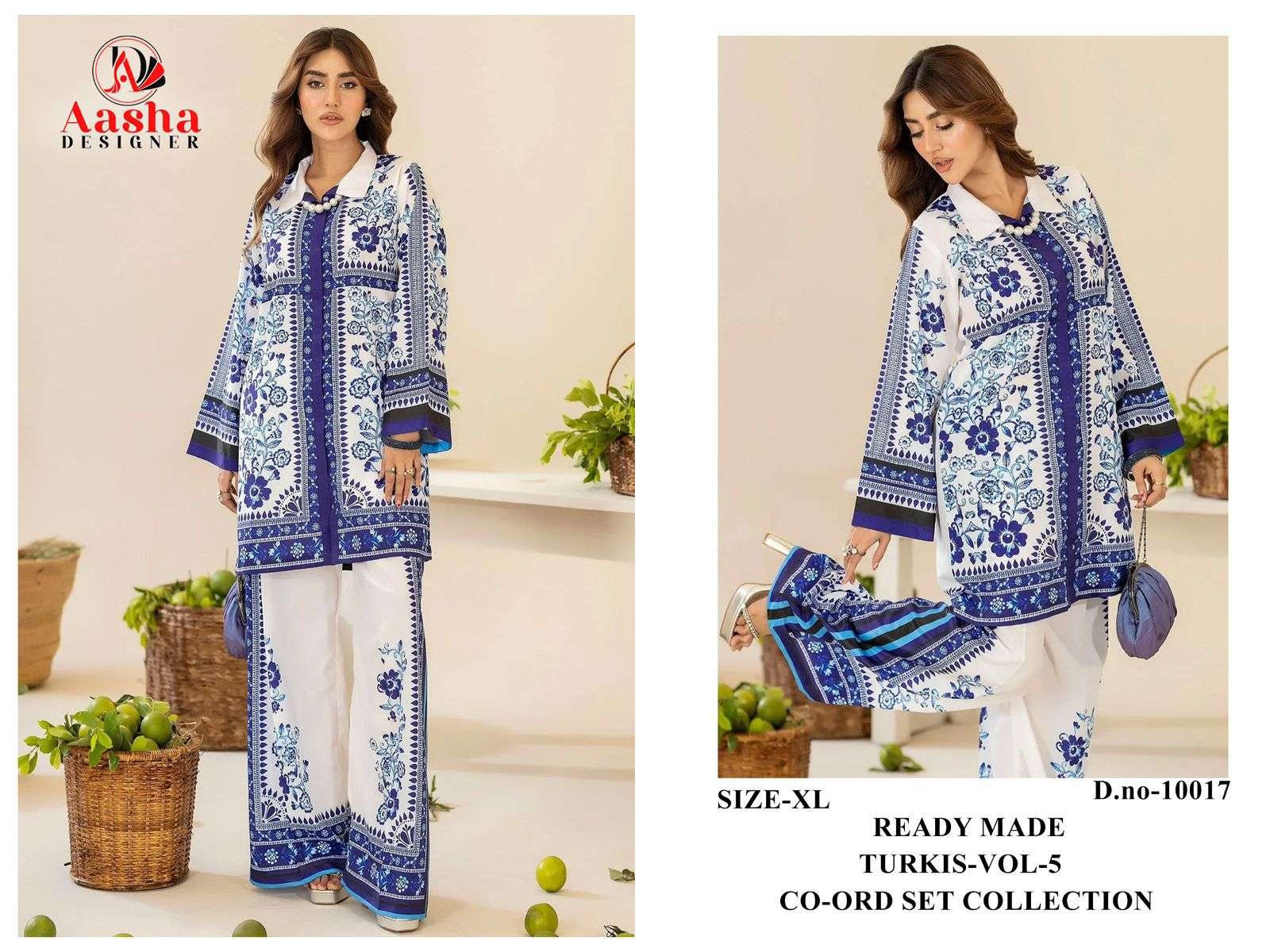 TURKIS VOL-5 READY MADE CO-ORD SET by Aasha-01