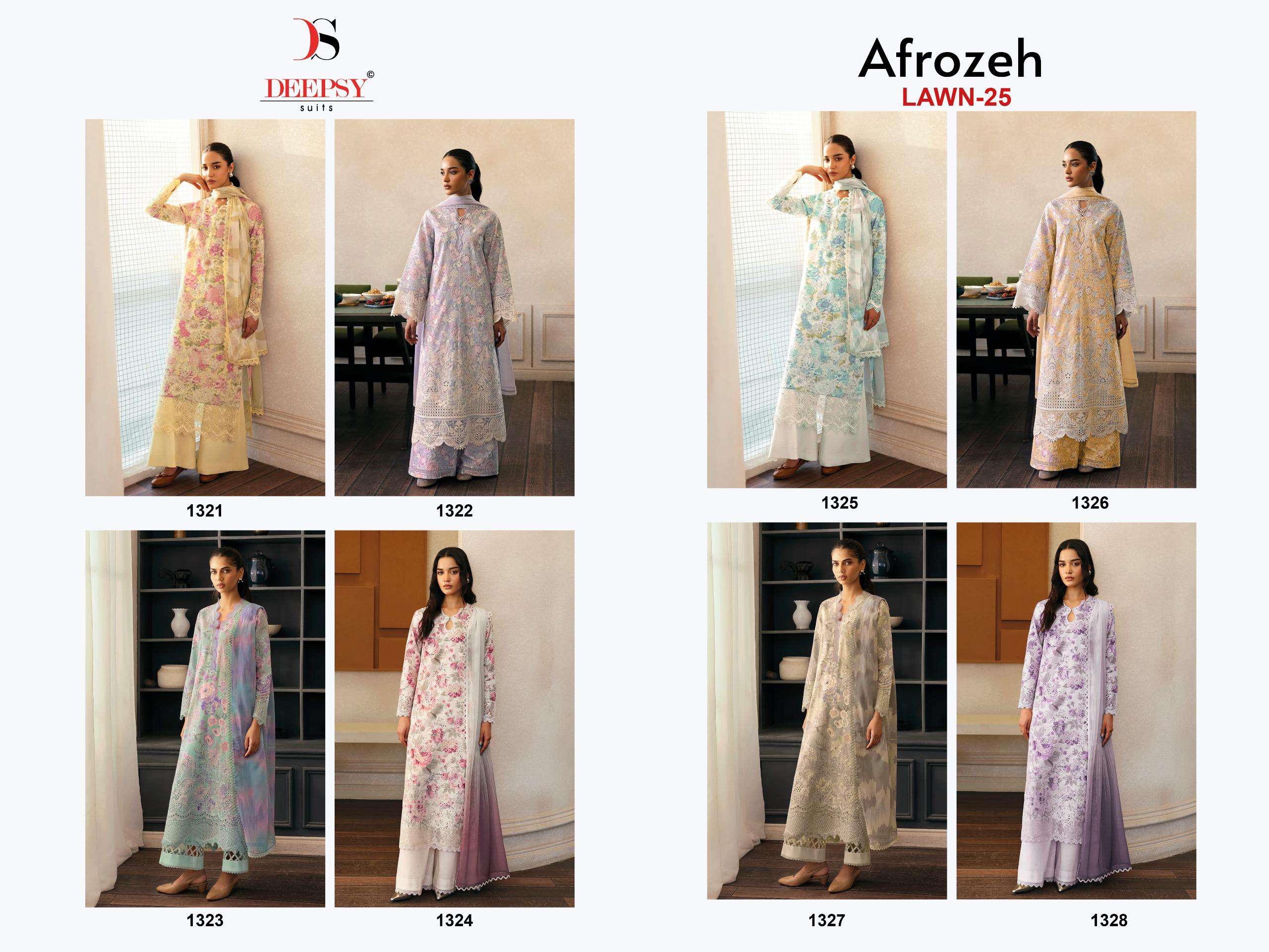 AFROZEH Chikankari 25 by DEEPSY SUITS-01-08 B