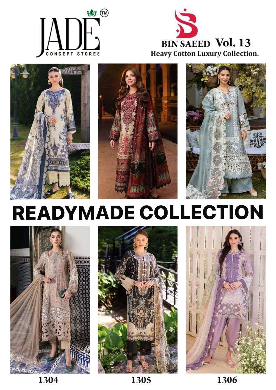 BIN SAEED HEAVY LUXURY VOL13 READY WEAR BY JADE-01-06