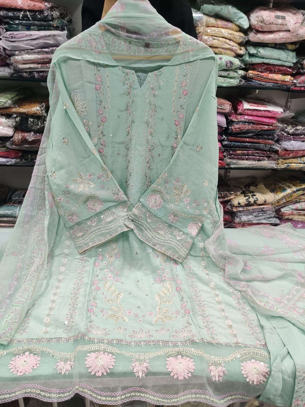 BIN SAEED LUXURY EMBROIDERED STITCHED LAWN 2025 BY BIN SAEED-03