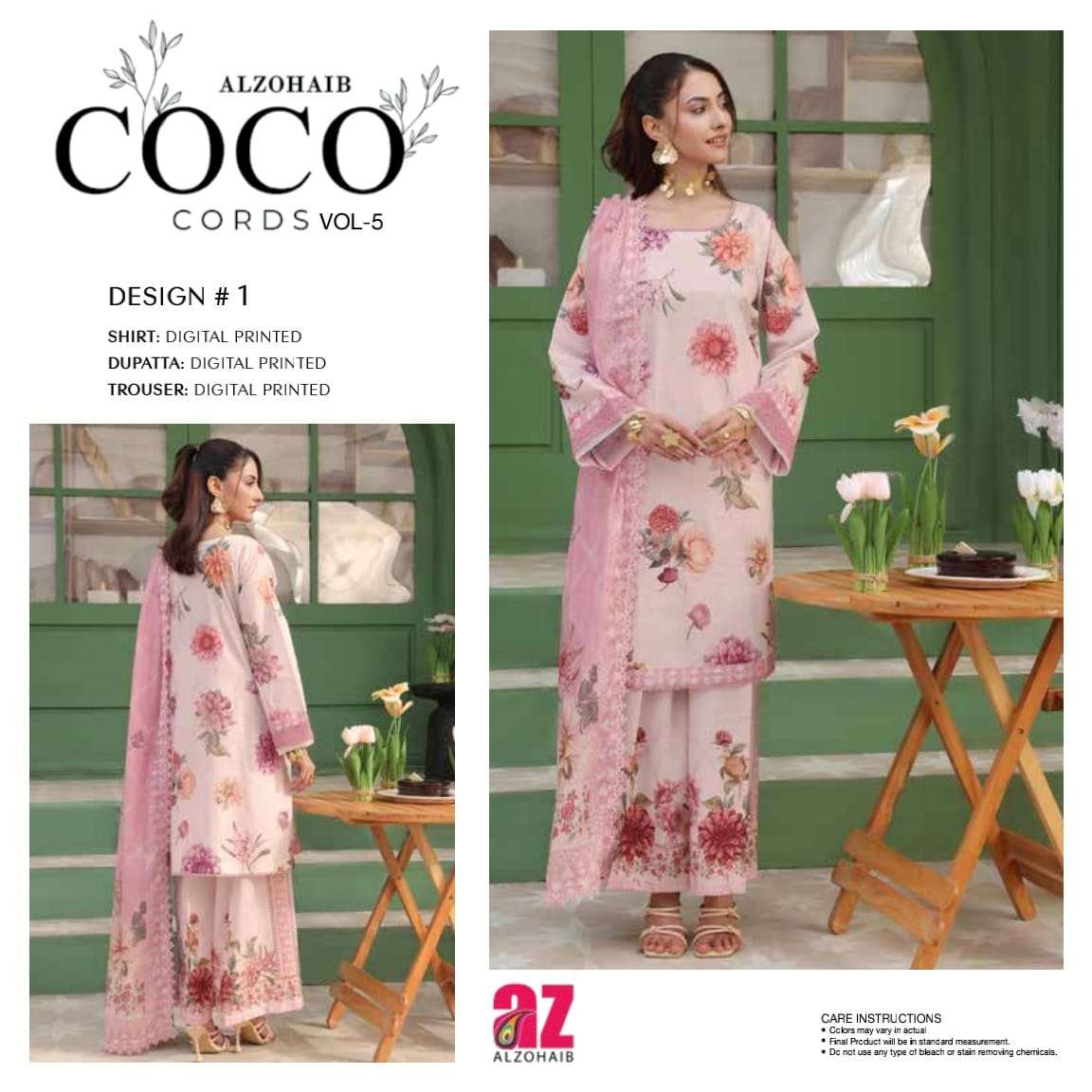 COCO Cords Vol 5 Open & Model by Al Zohaib Textiles-09