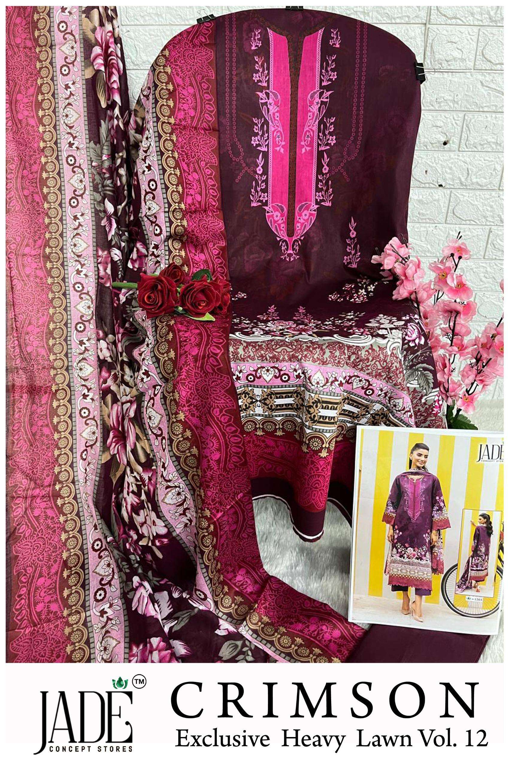 CRIMSON EXCLUSIVE HEAVY LAWN COLLECTION VOL12 BY JADE-08