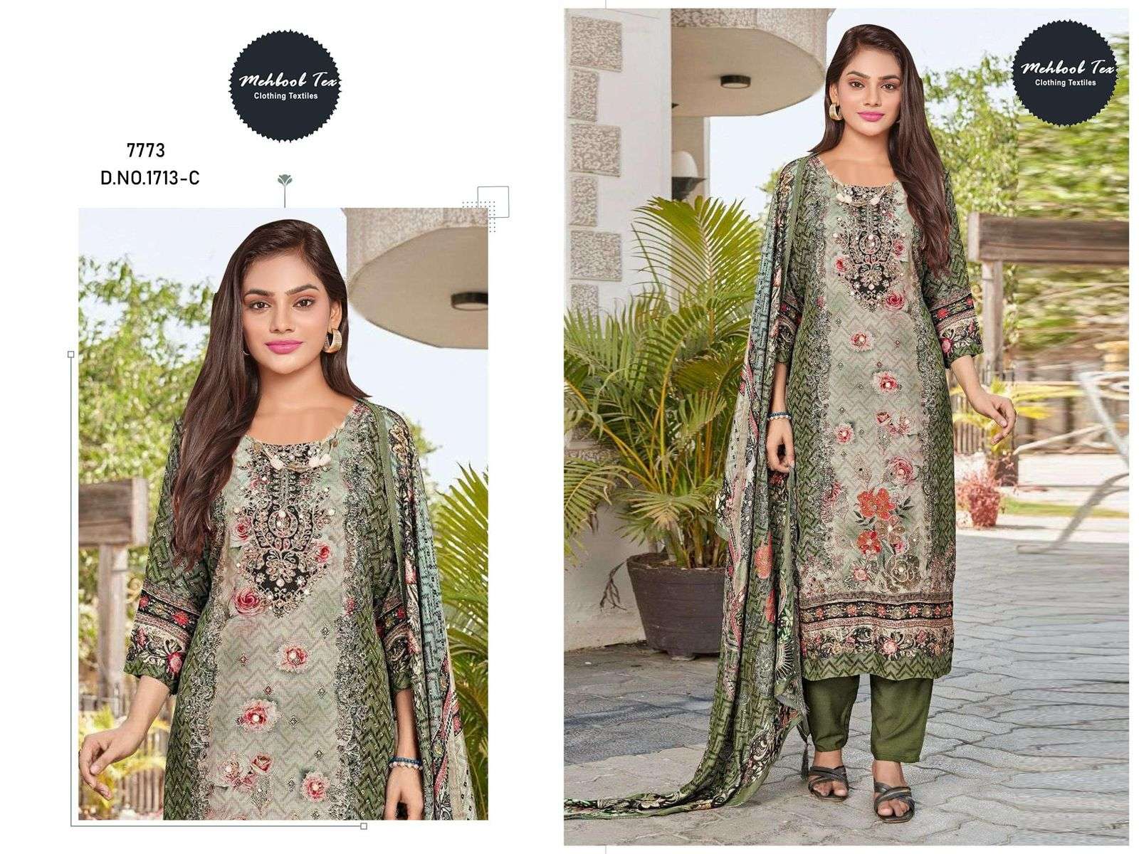 Design No 1713 colours by MEHBBOB TEX-03