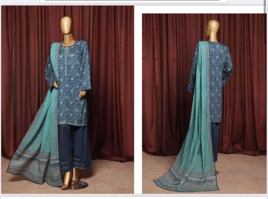 Exclusive Printed with Farshi Shalwar Volume 3 by BIN SAEED-11