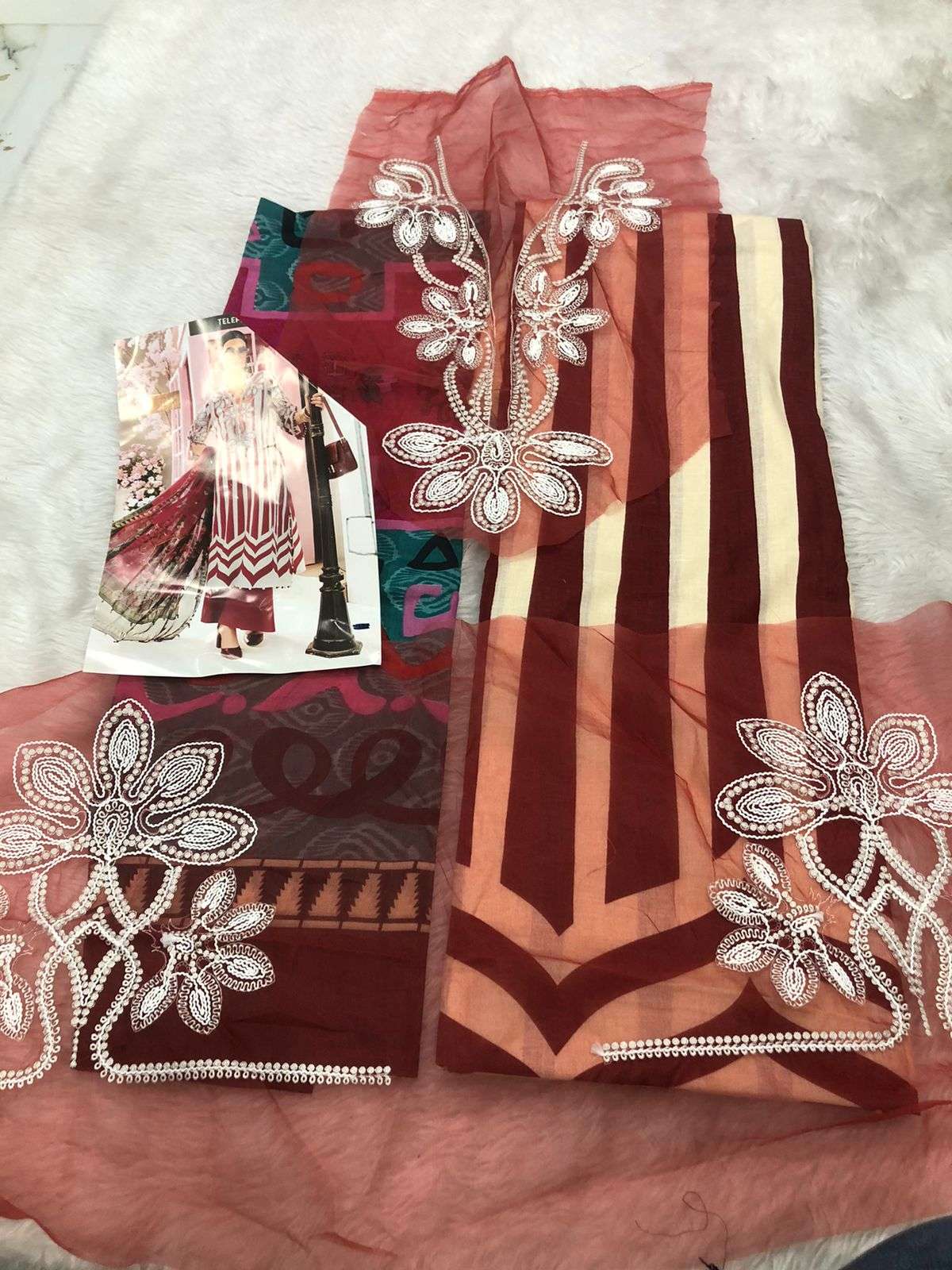 Falah Premium Cotton Collection code -30523 Falah Designer Suits-07